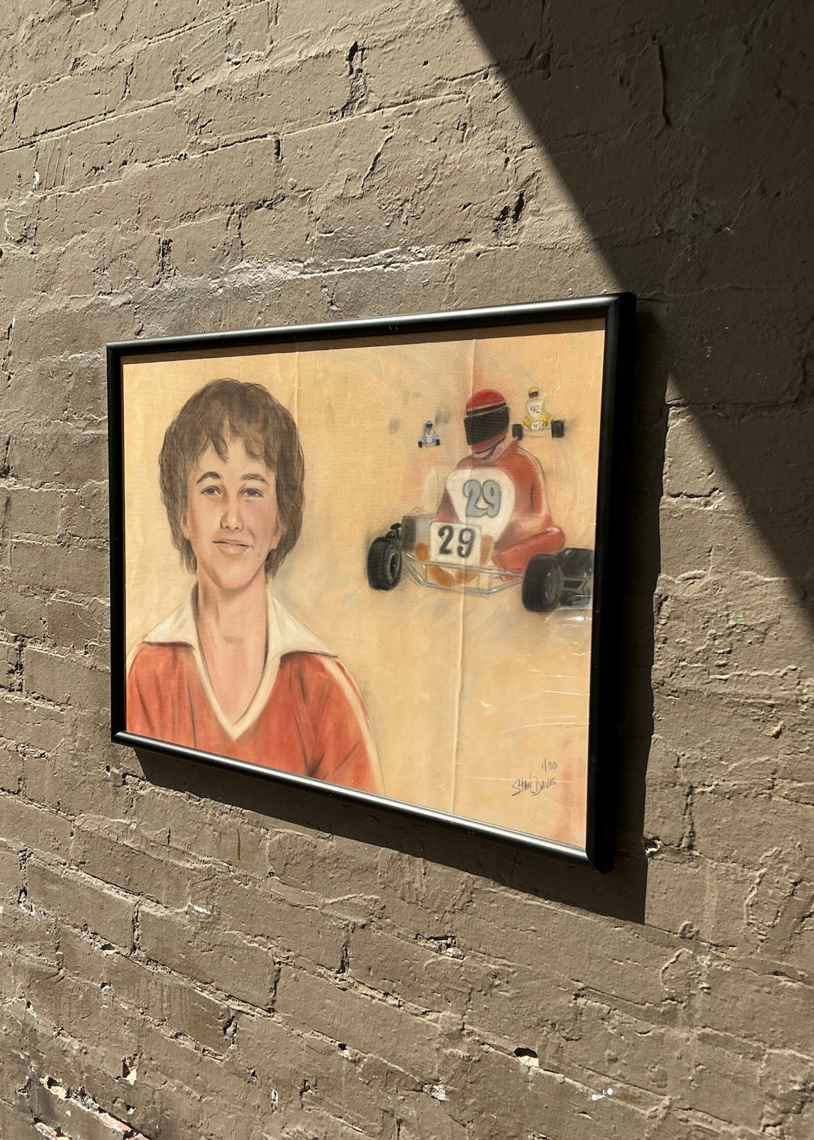 GOODWOOD Stan Davis, Pastel and Charcoal on Paper