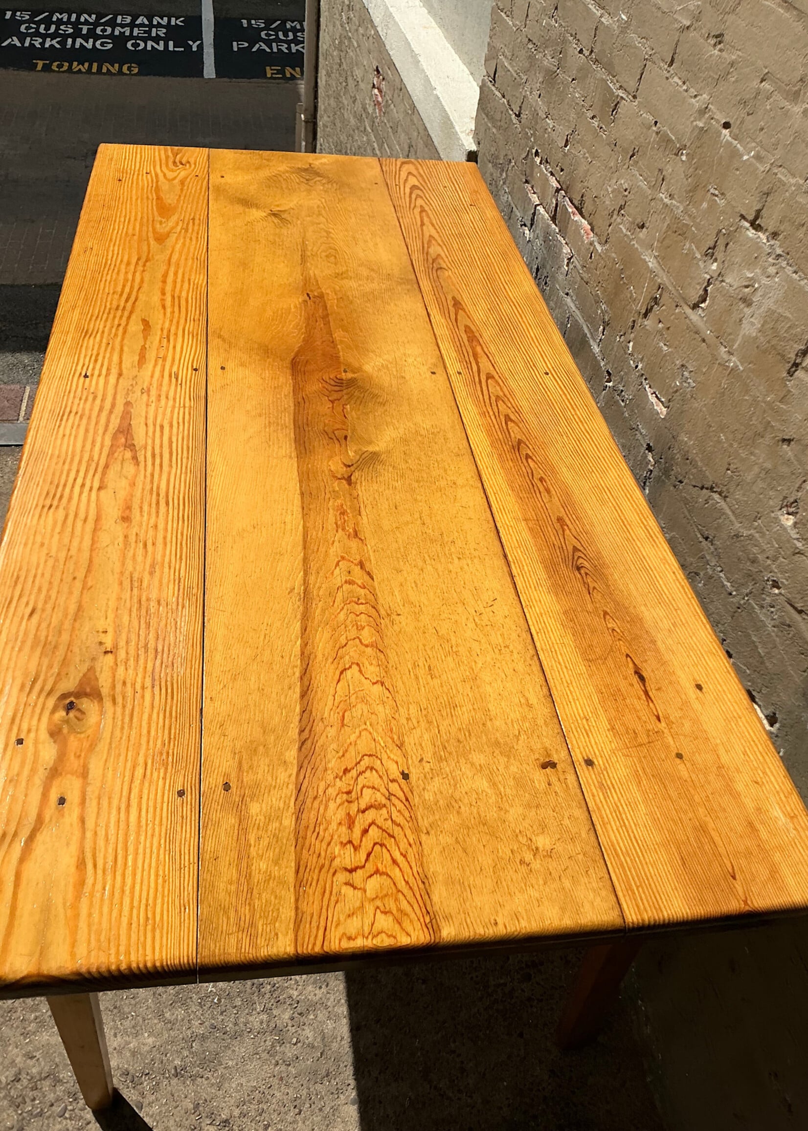 GOODWOOD Southern Pine Tavern Table, Samuel S Case Cabinetmakers