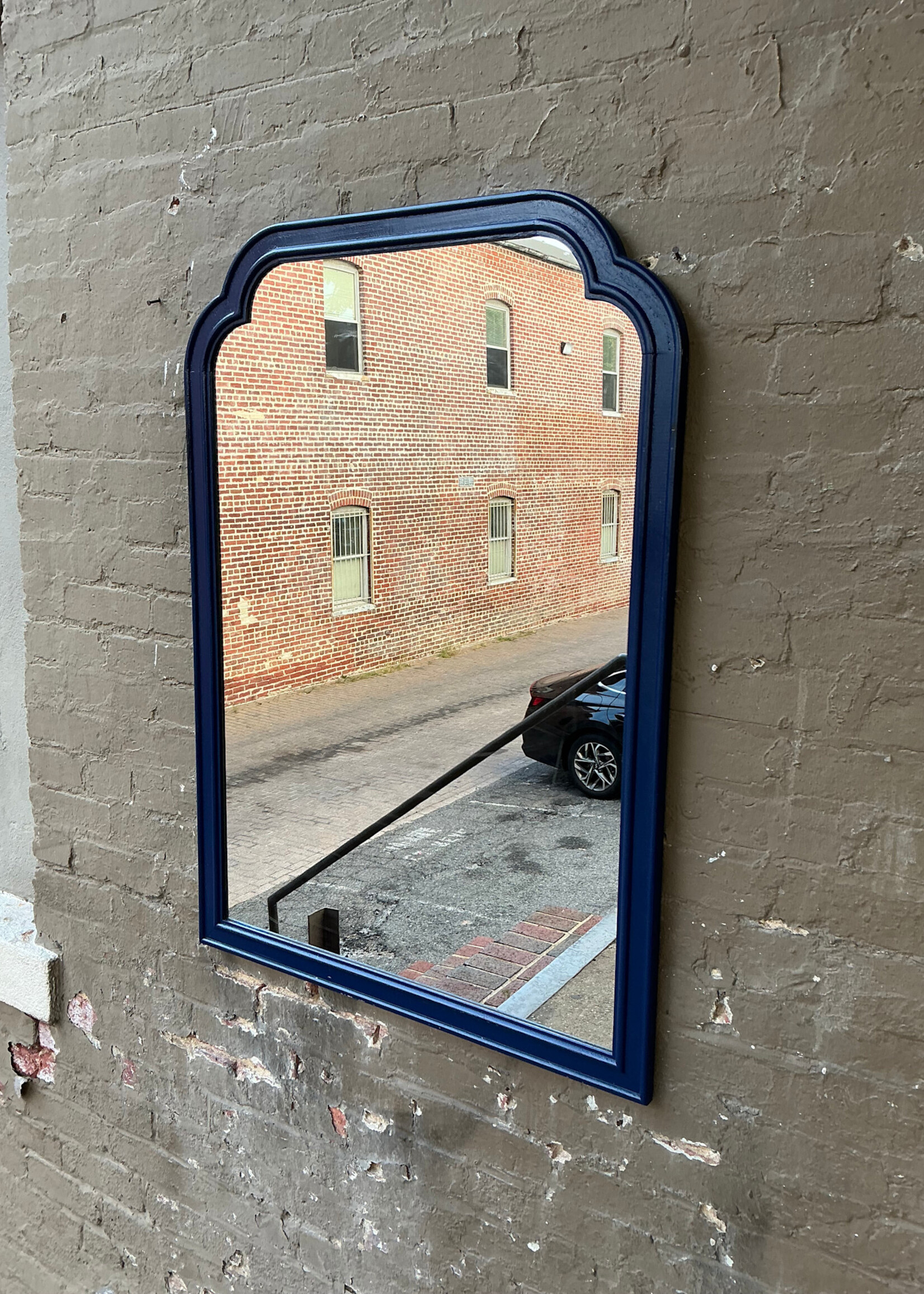 GOODWOOD Ebonized Partial Gilt Mirror