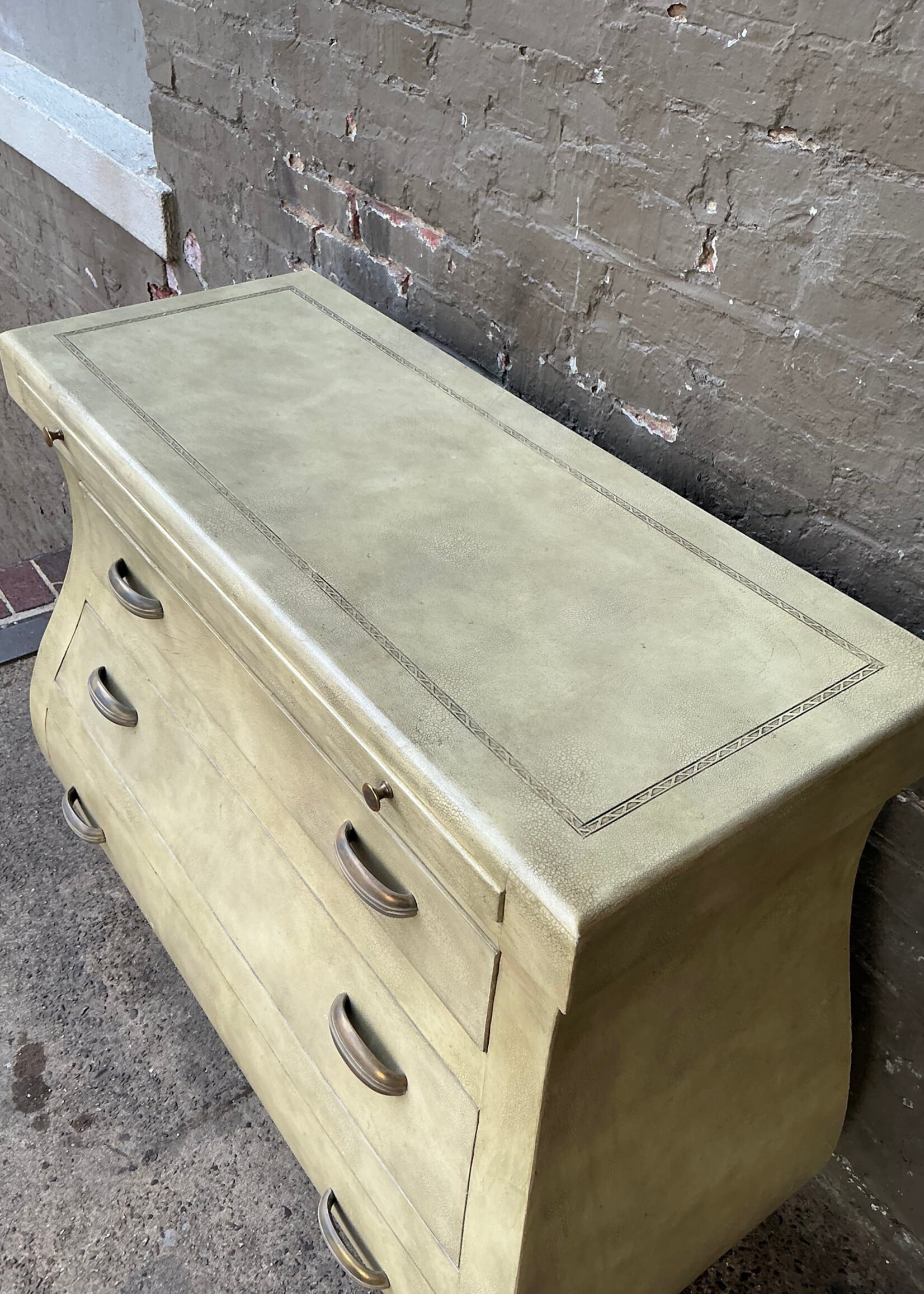 GOODWOOD Maitland Smith Leather Bound Bombay Chest