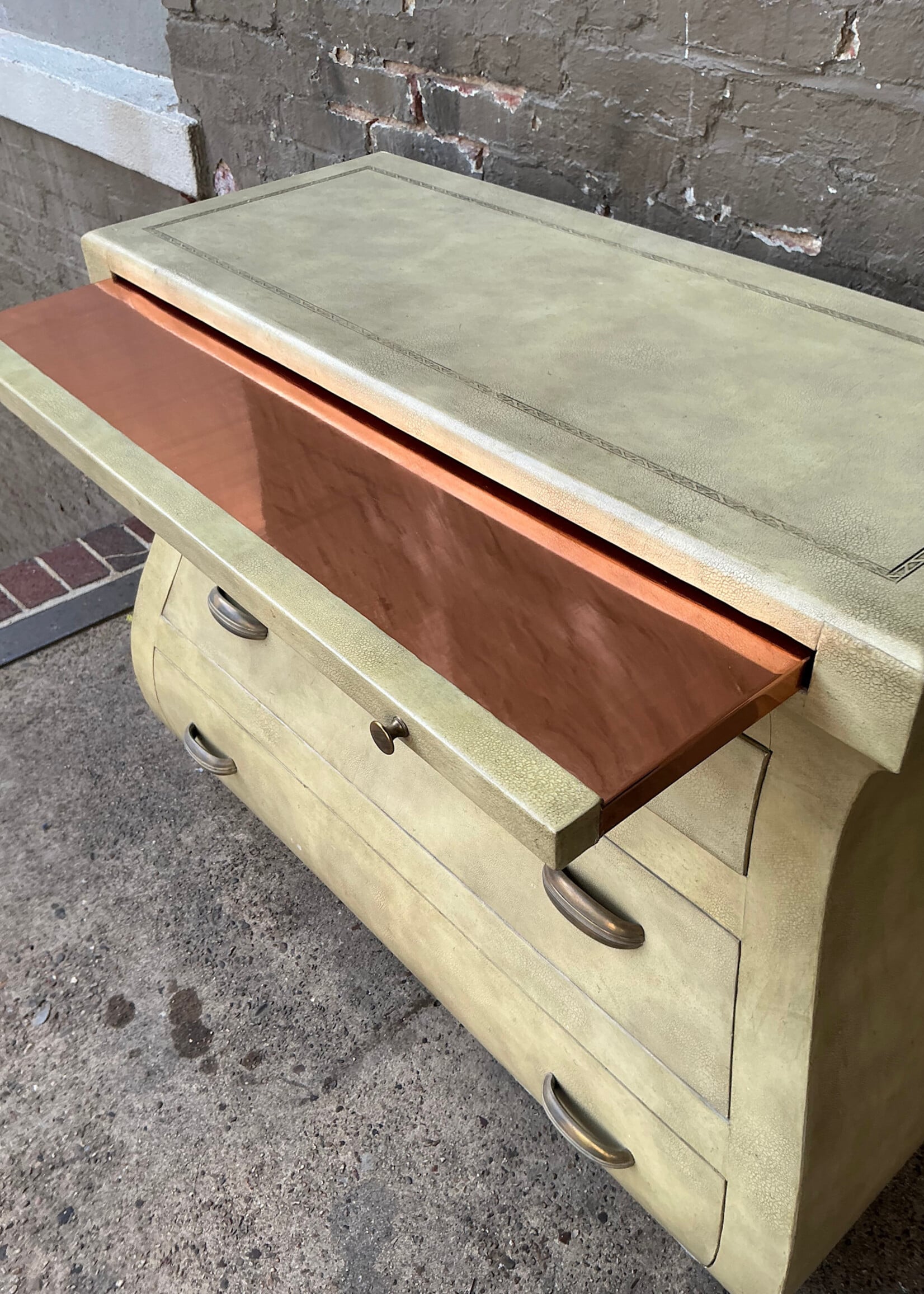 GOODWOOD Maitland Smith Leather Bound Bombay Chest