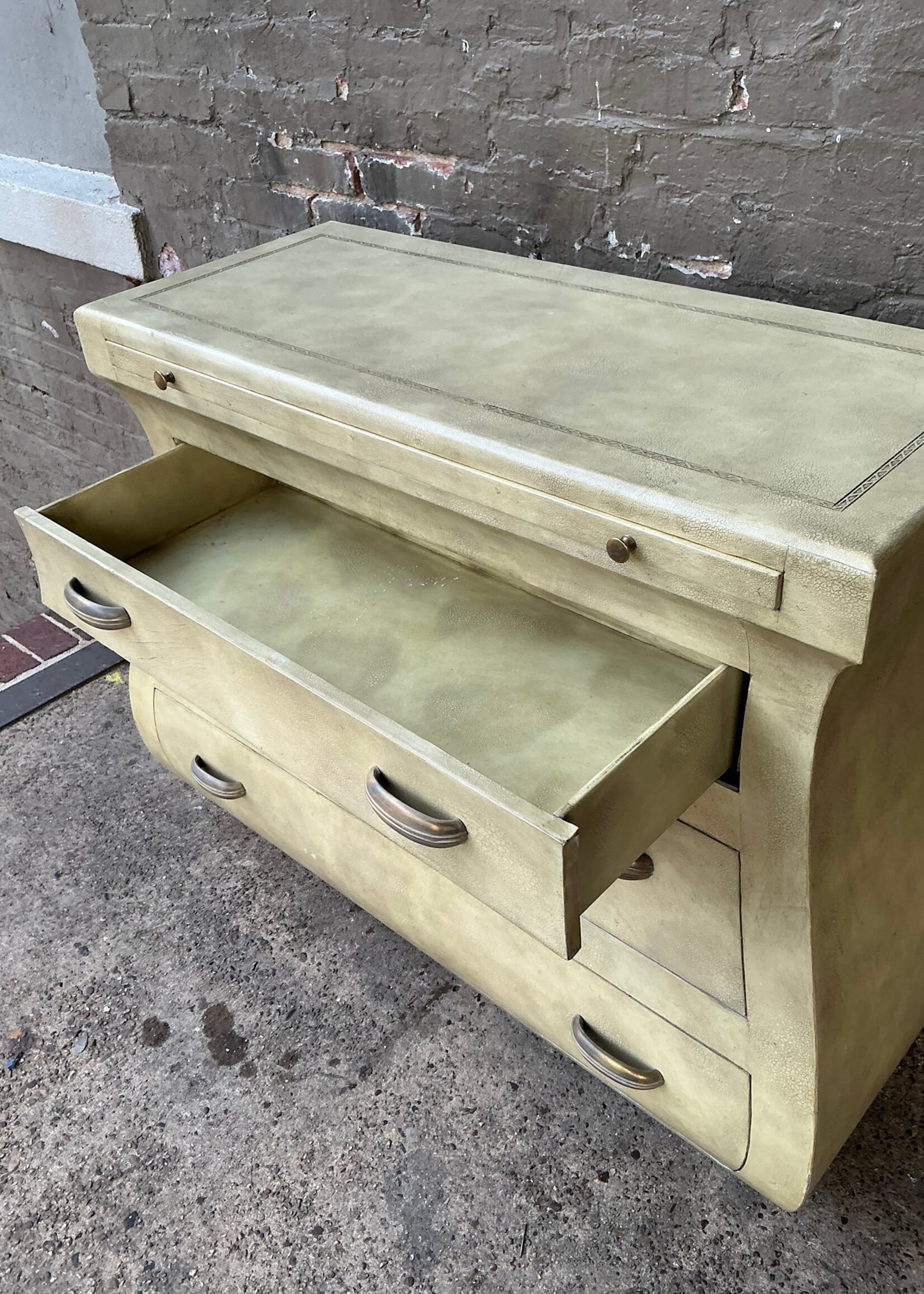 GOODWOOD Maitland Smith Leather Bound Bombay Chest