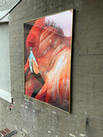 GOODWOOD Framed Flamingo Print, Plexiglass