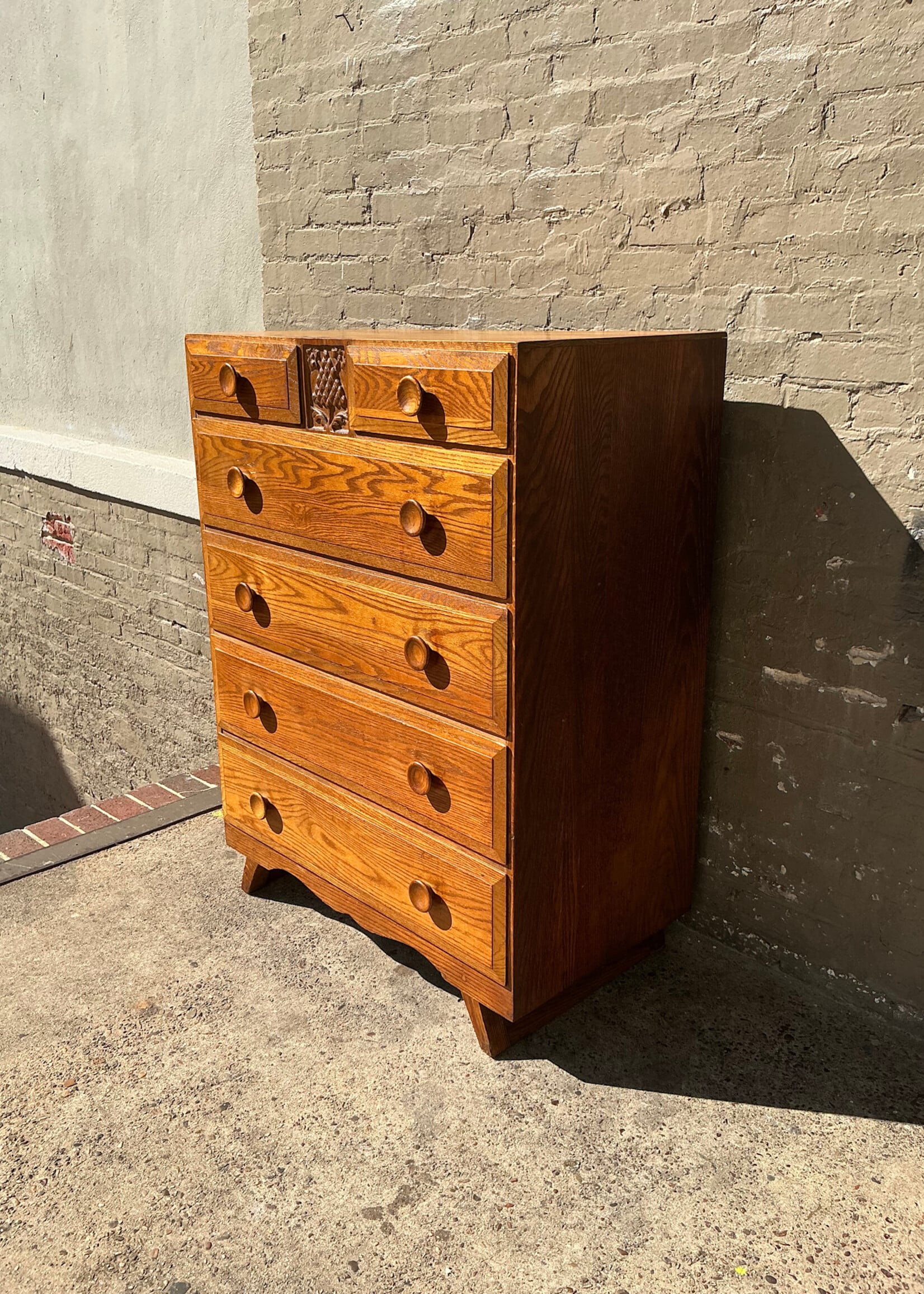 GOODWOOD MCM Solid Oak Chest of Drawers
