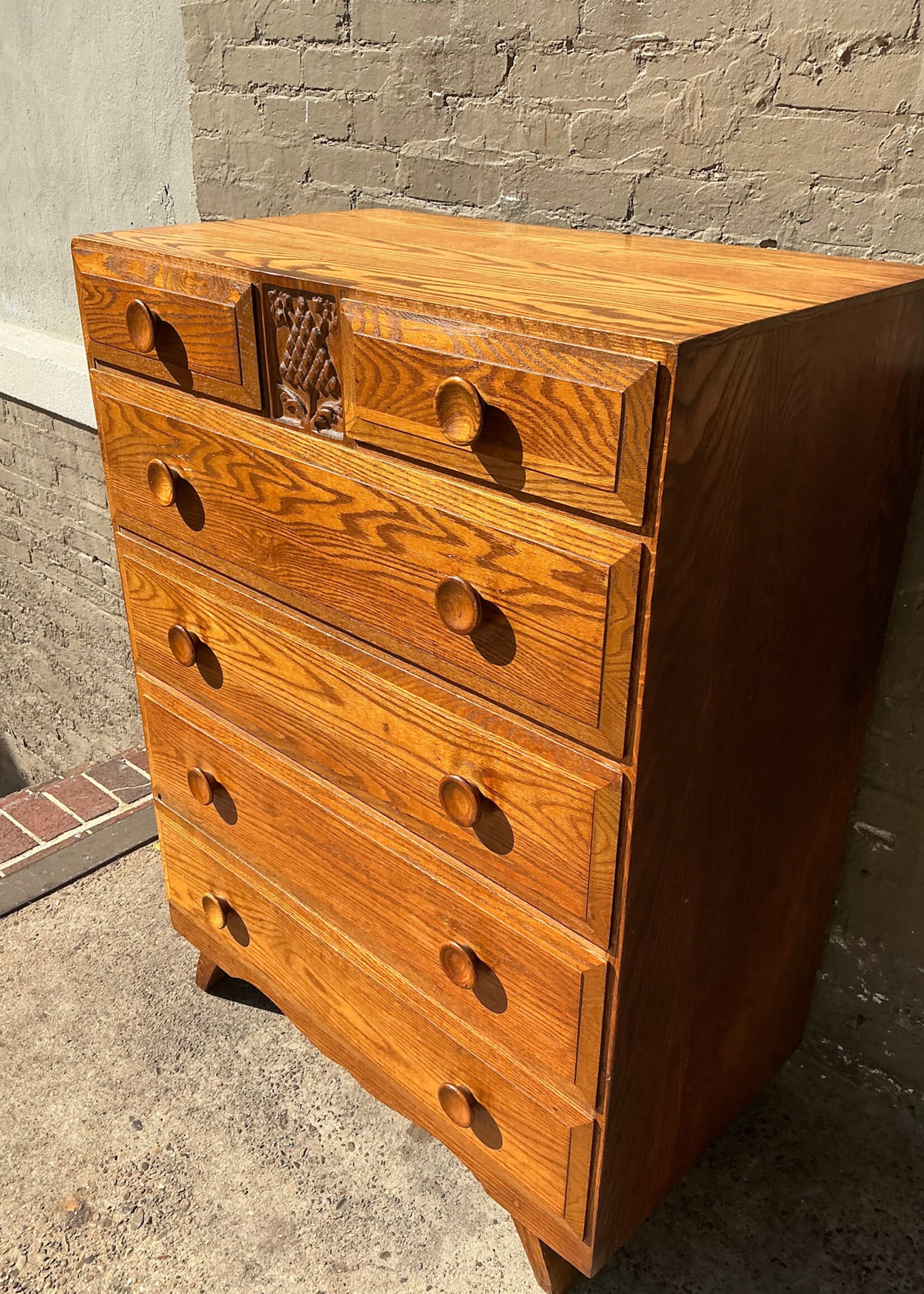 GOODWOOD MCM Solid Oak Chest of Drawers