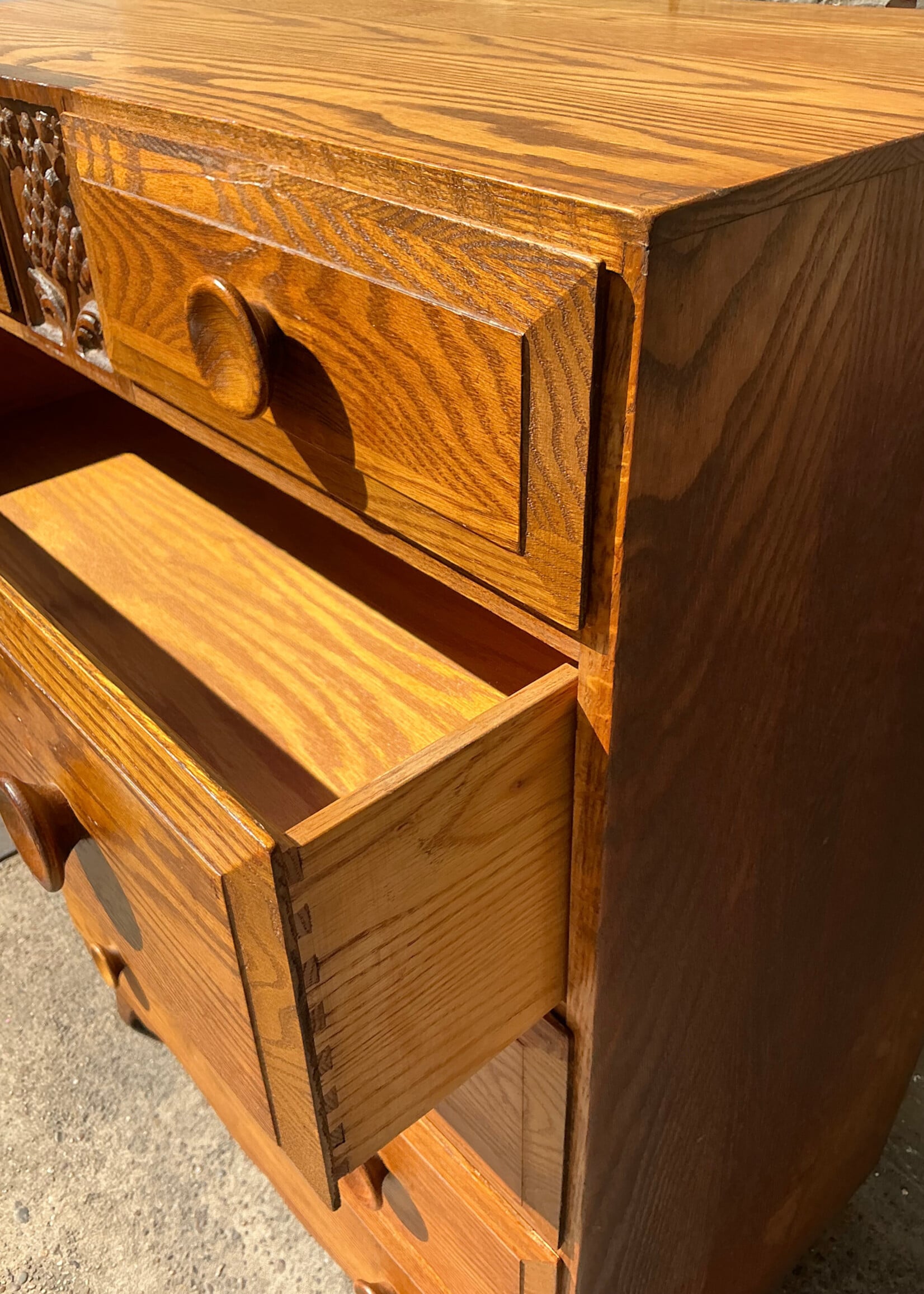 GOODWOOD MCM Solid Oak Chest of Drawers