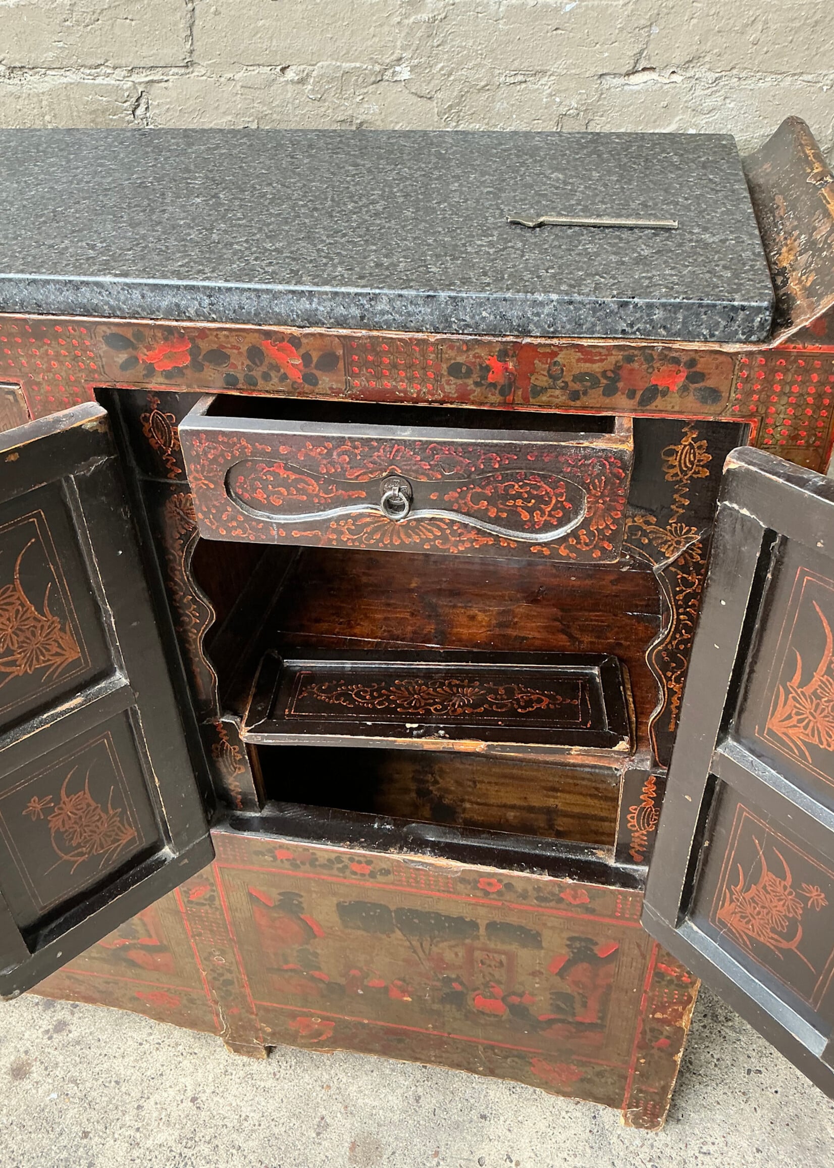 GOODWOOD Chinese Marble Top Chest