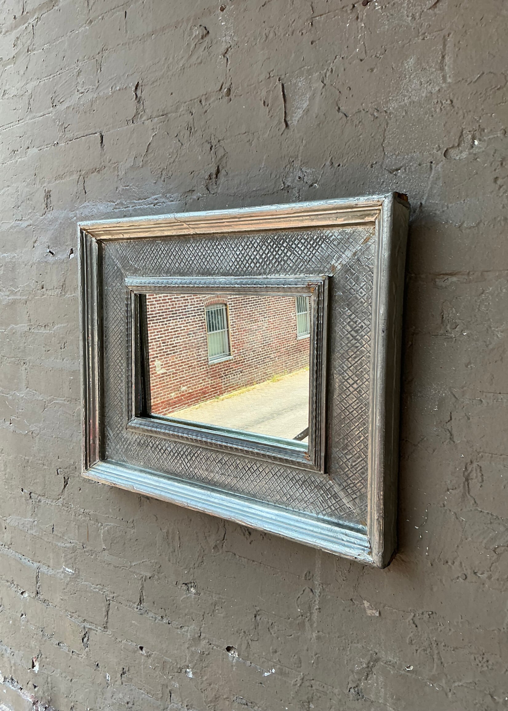 GOODWOOD Silver Tin Mirror