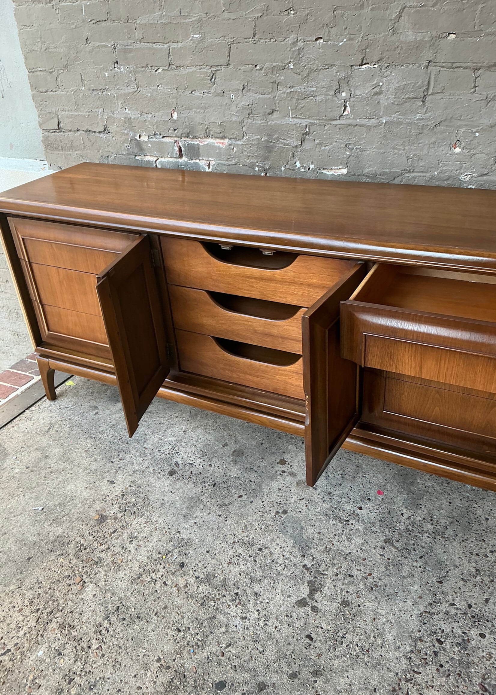 GOODWOOD MCM Walnut Triple Dresser