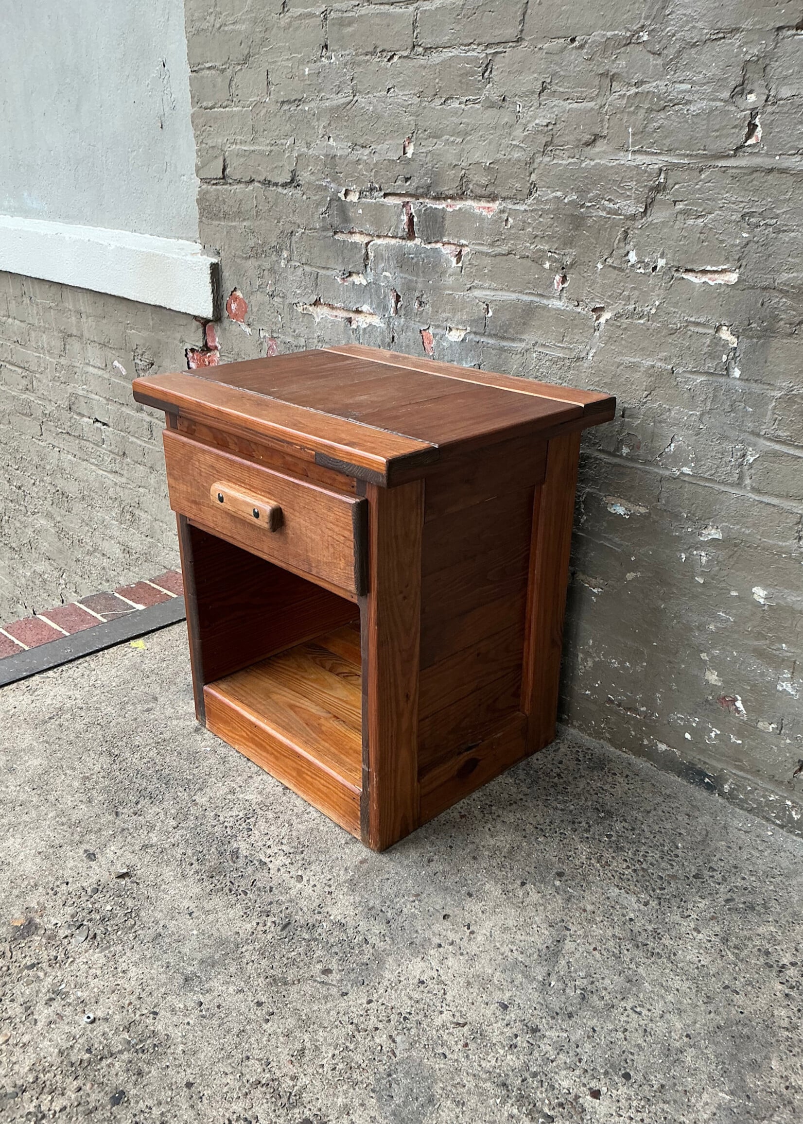 GOODWOOD Crate Style Pine Nightstand