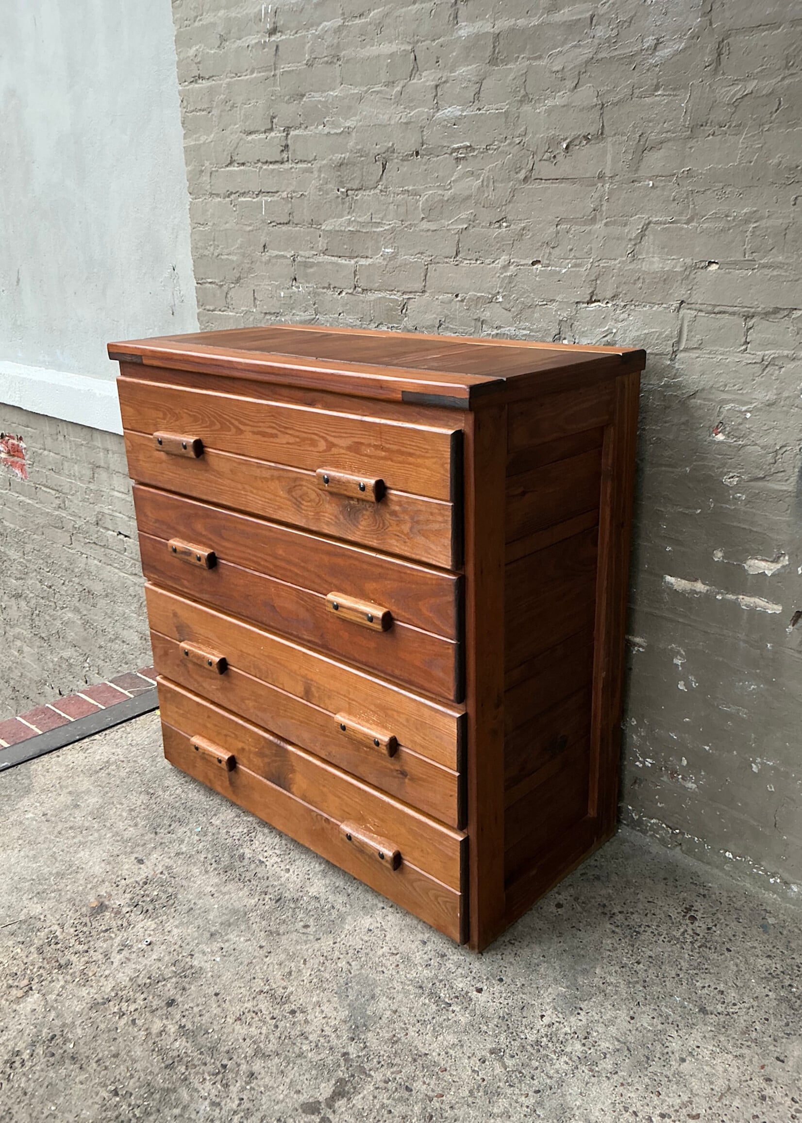 GOODWOOD Crate Style Solid Pine Chest of Drawers