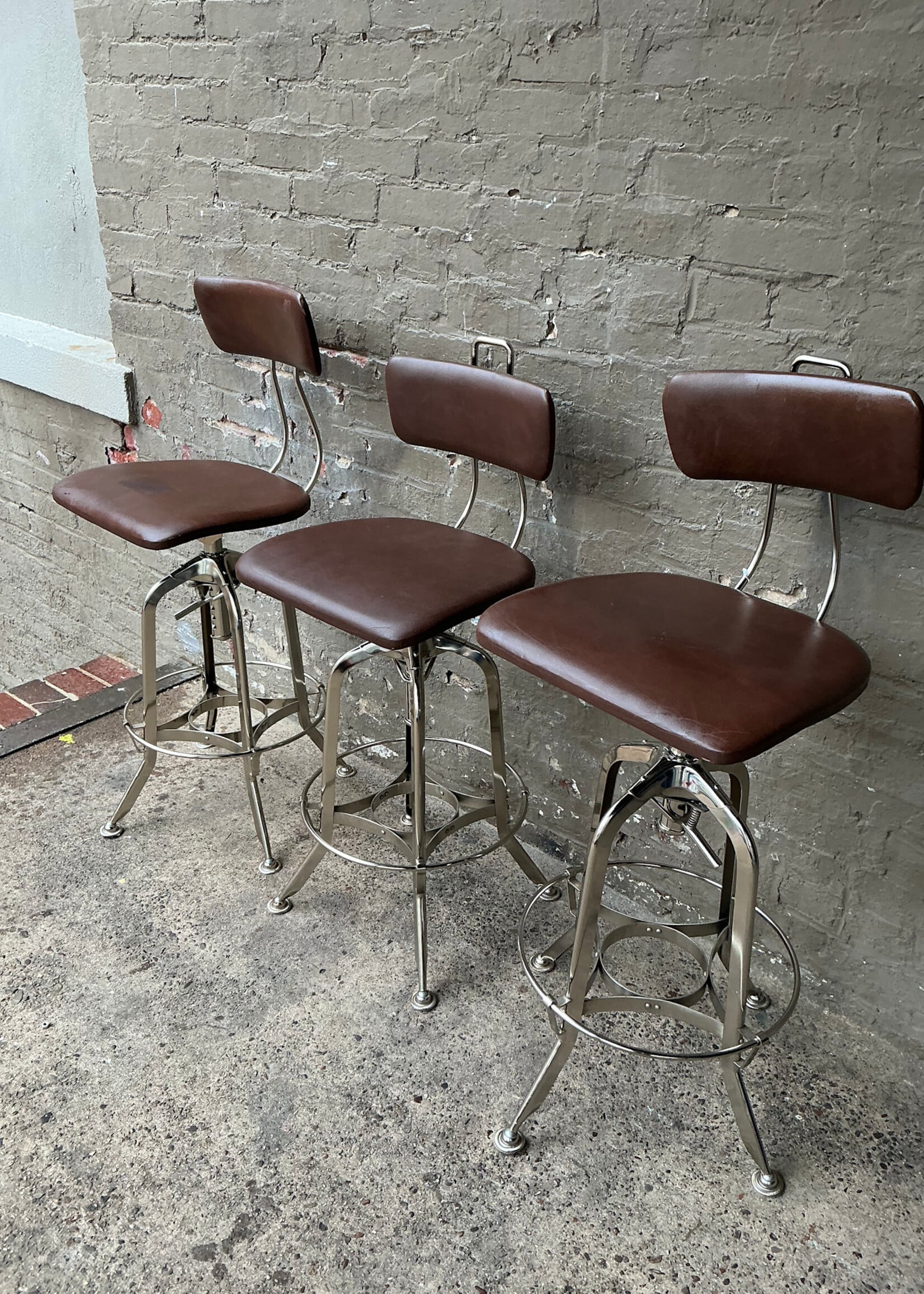 GOODWOOD Leather Toledo Stool
