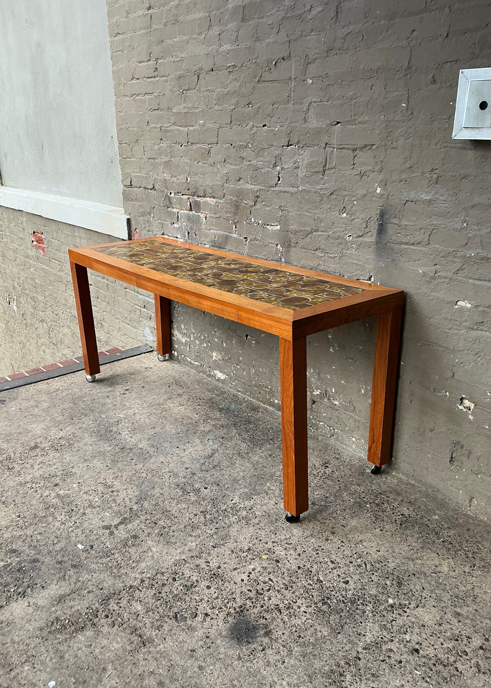 GOODWOOD Danish Modern Teak Console, Two Drawers