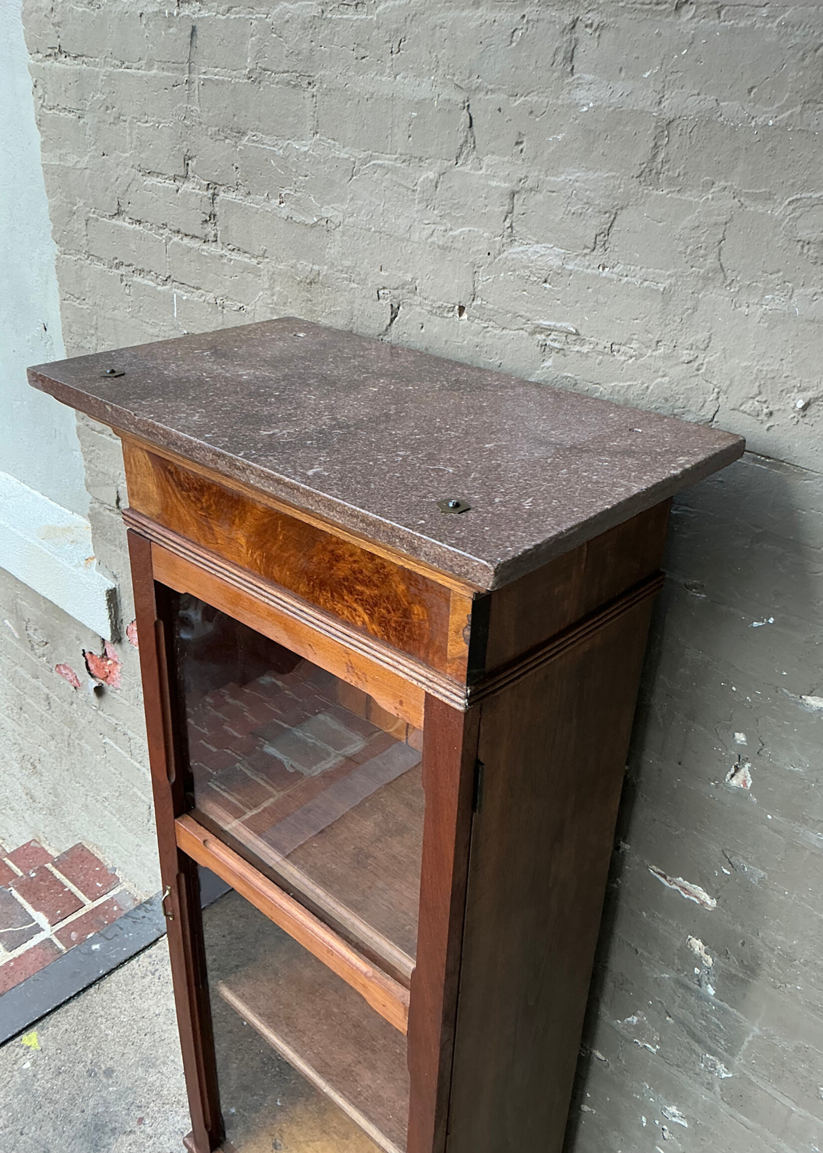 GOODWOOD Antique Marble Top Bookcase