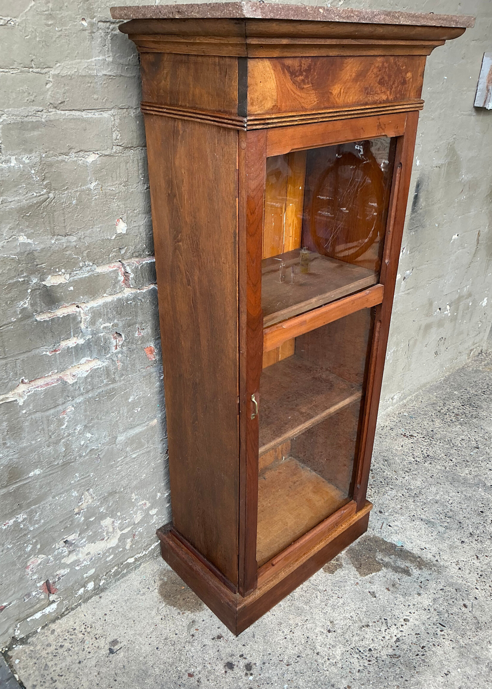 GOODWOOD Antique Marble Top Bookcase