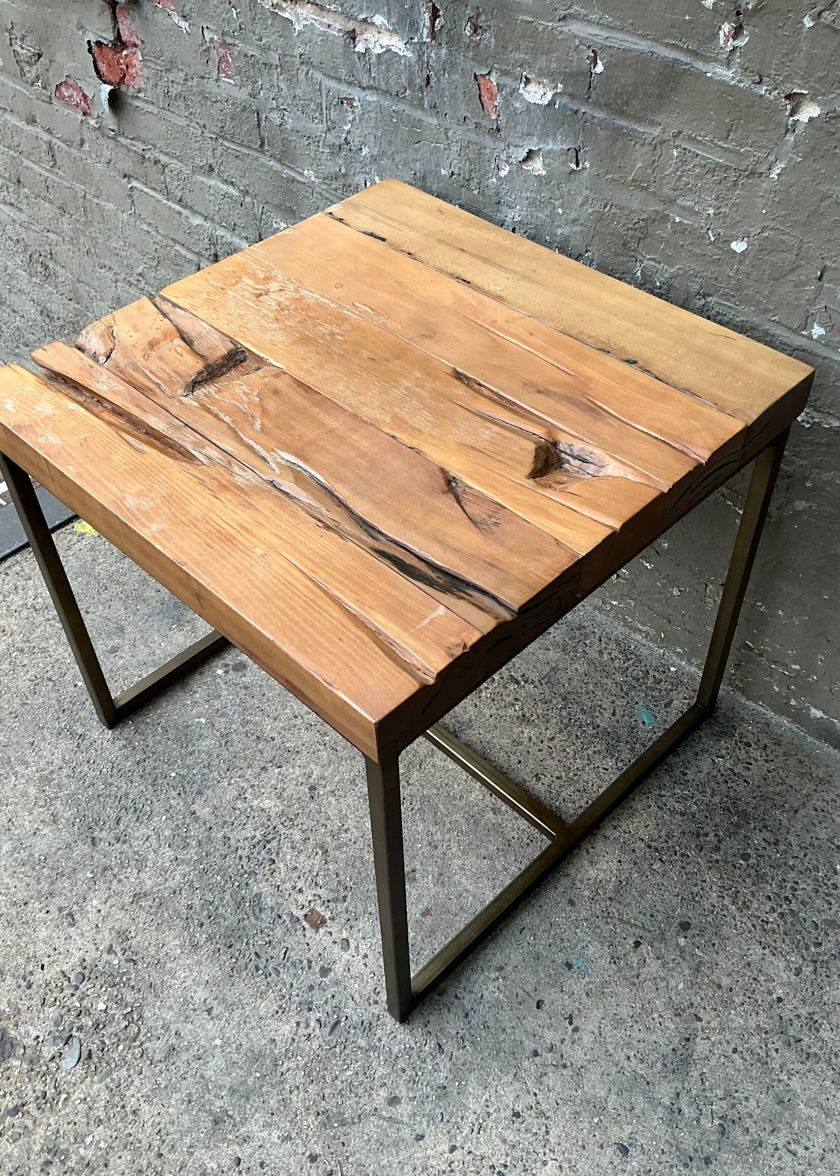 GOODWOOD Modern Reclaimed Wood Side Table