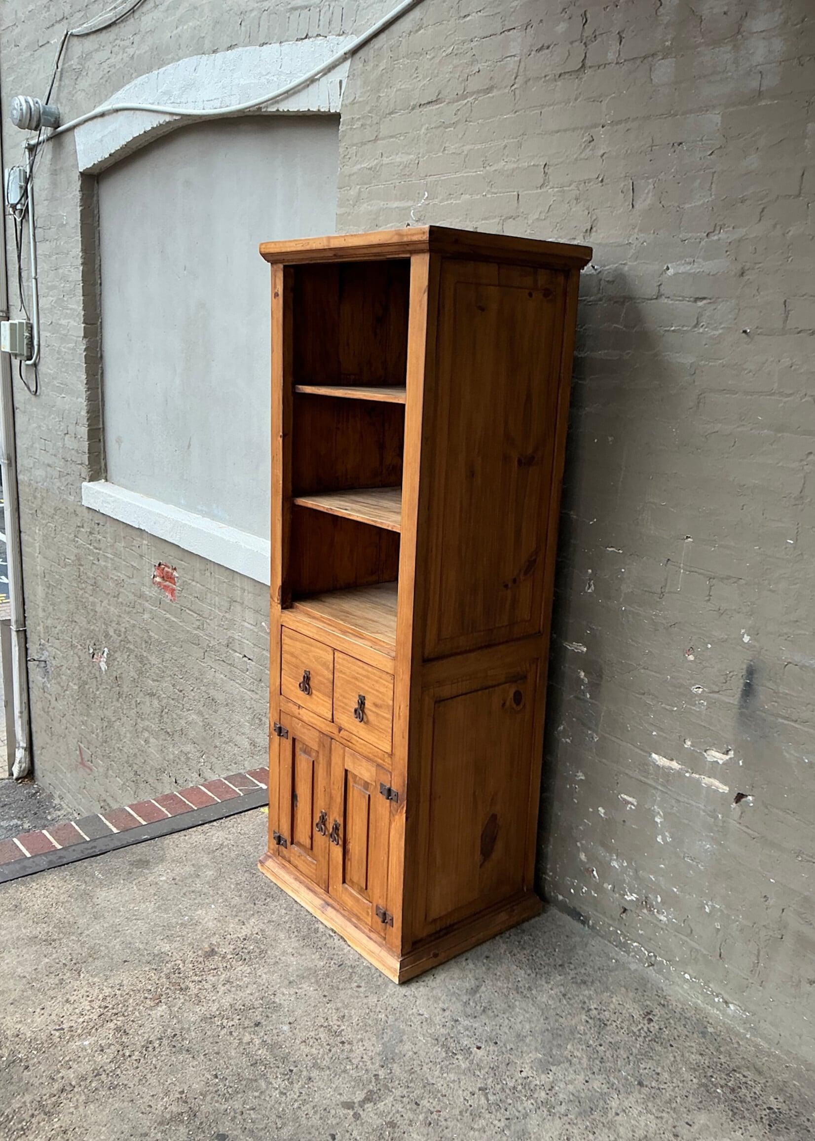 GOODWOOD Vintage Mexican Waxed Pine Cabinet