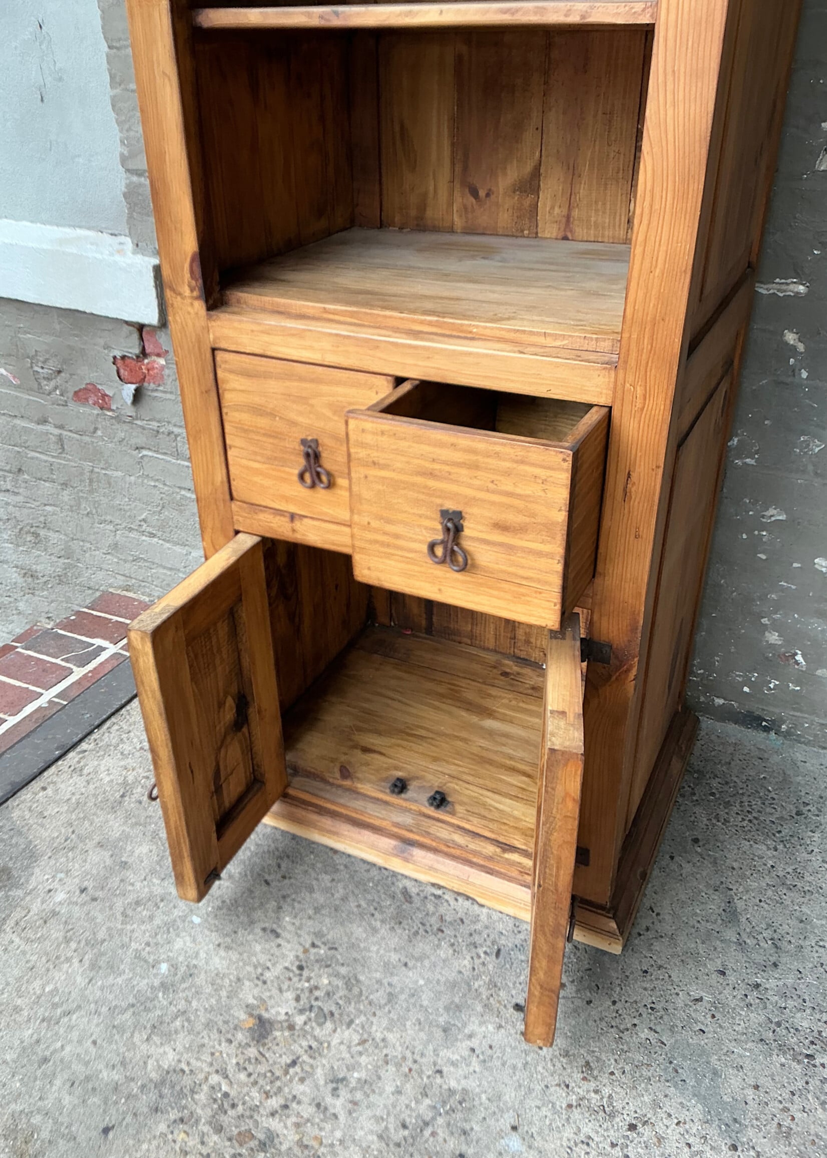 GOODWOOD Vintage Mexican Waxed Pine Cabinet