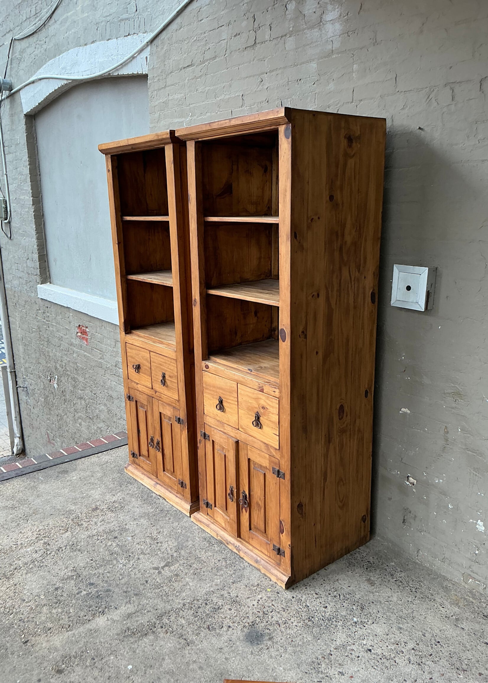GOODWOOD Vintage Mexican Waxed Pine Cabinet