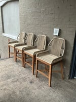 GOODWOOD Pair of Modern Rope Counter Stools