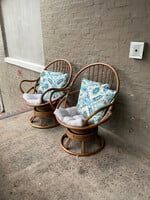 GOODWOOD Pair of Rattan Lounge Chairs