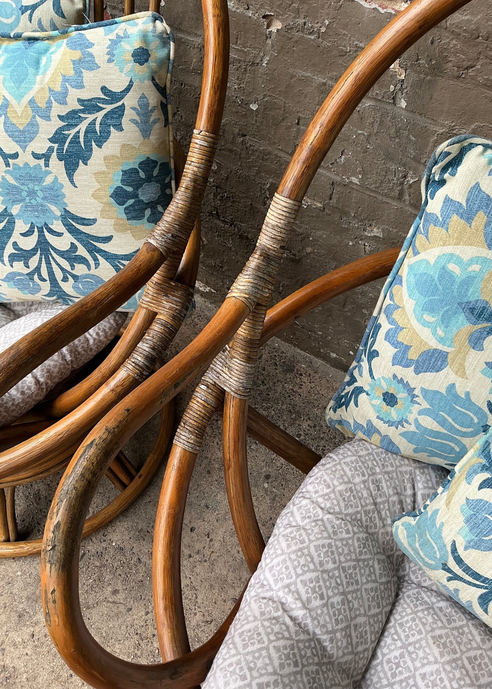 GOODWOOD Pair of Rattan Lounge Chairs