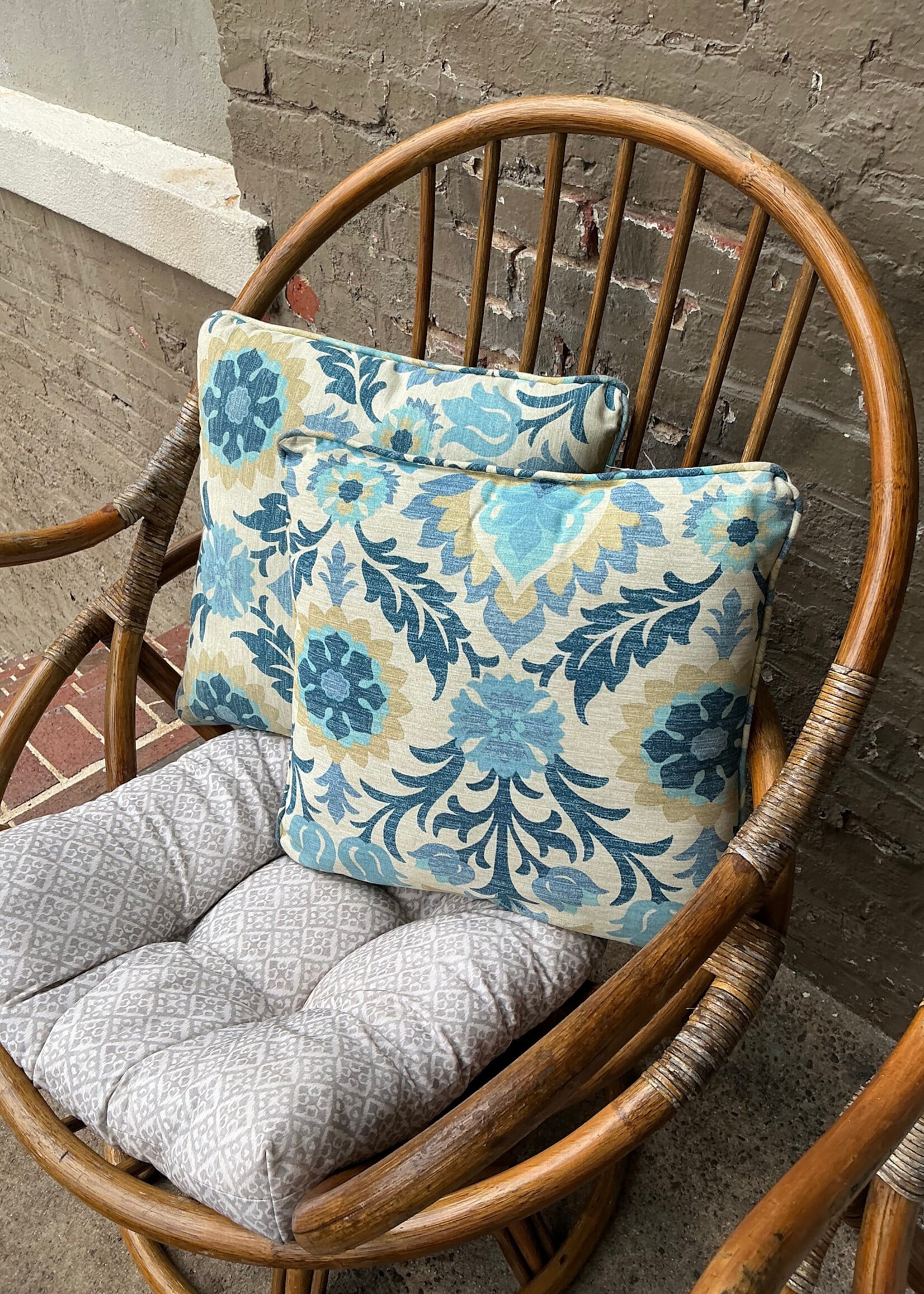 GOODWOOD Pair of Rattan Lounge Chairs