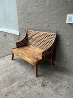 GOODWOOD Carved Teak Bench