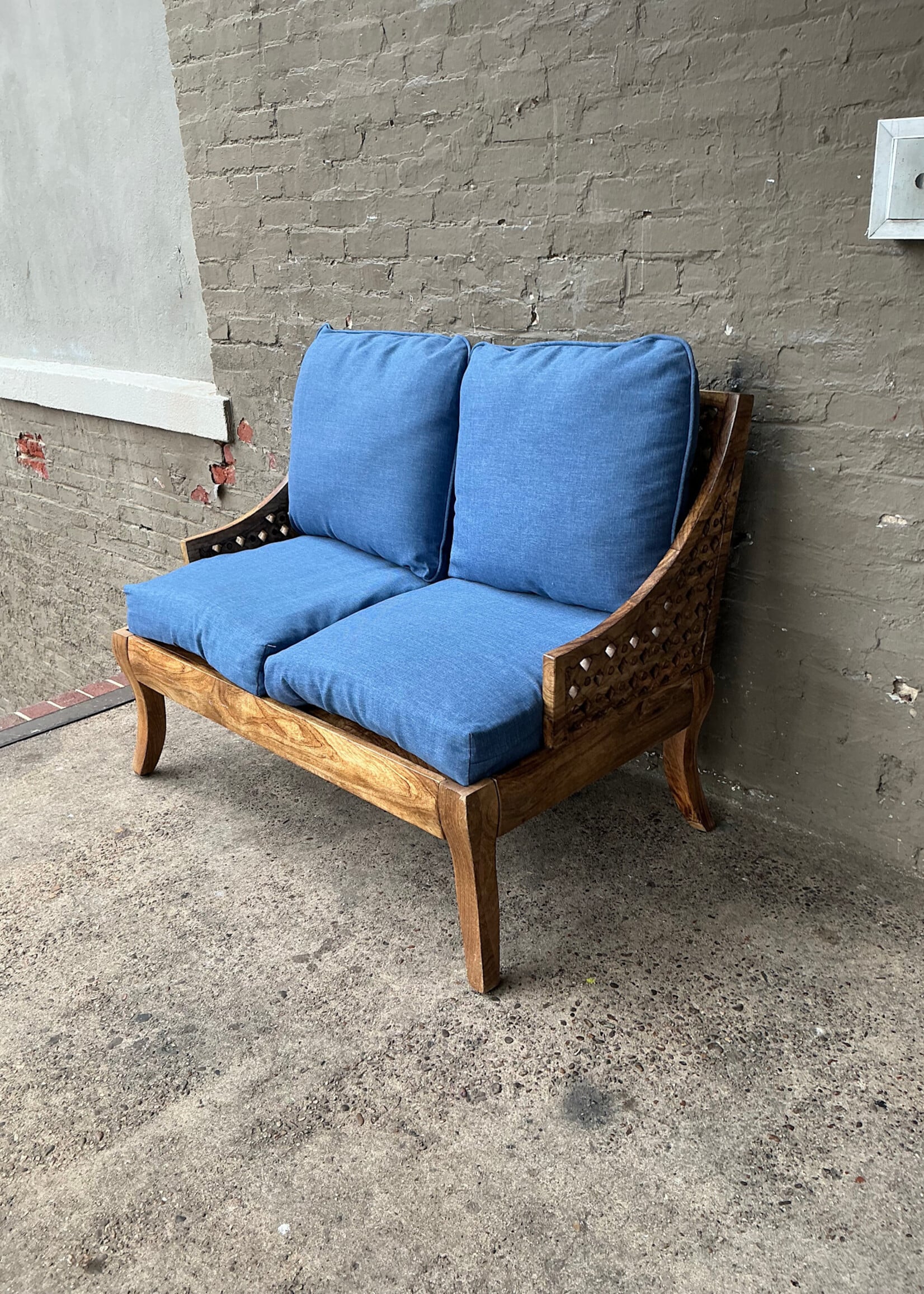 GOODWOOD Carved Teak Bench