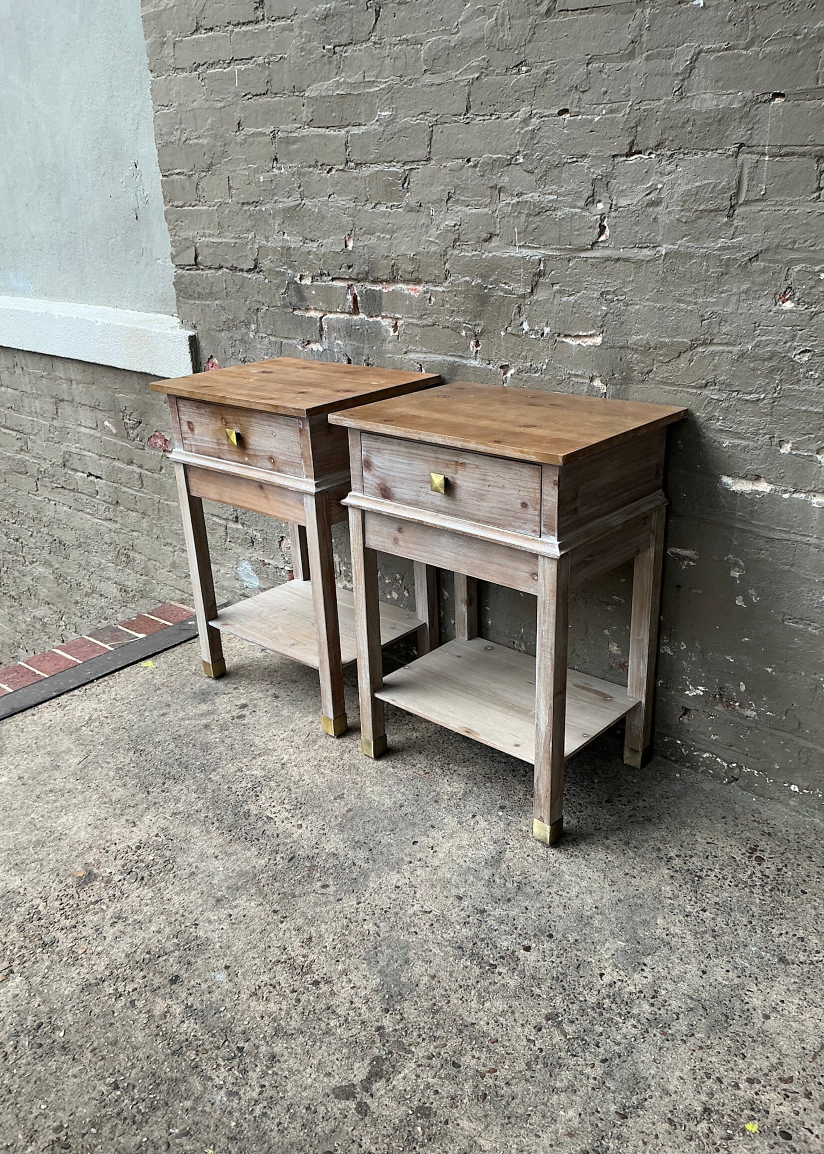 GOODWOOD Pair of Rustic Nightstands