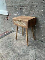 GOODWOOD Acacia Wood Caned Nightstand