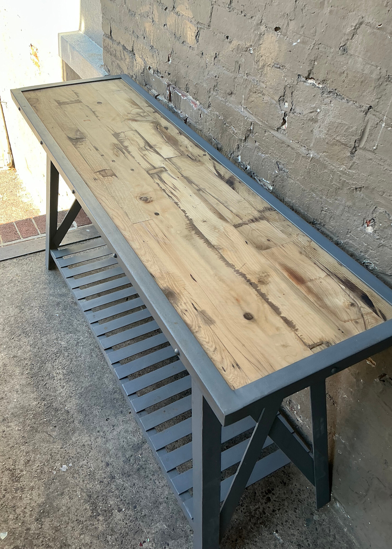 GOODWOOD Reclaimed Wood and Iron Console