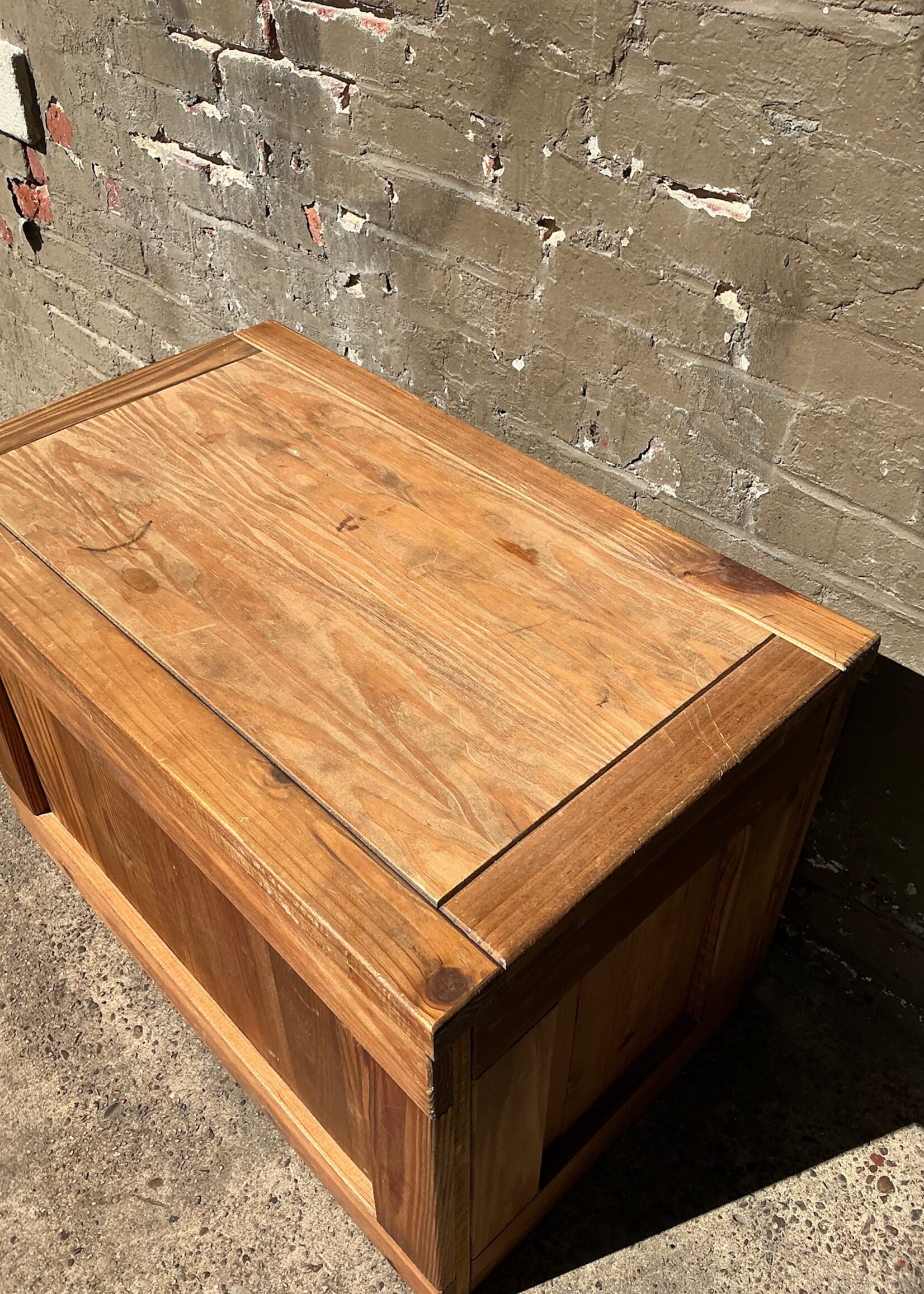 GOODWOOD Crate Style Wood Storage Trunk