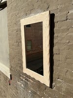 GOODWOOD Faux Travertine Plaster Mirror