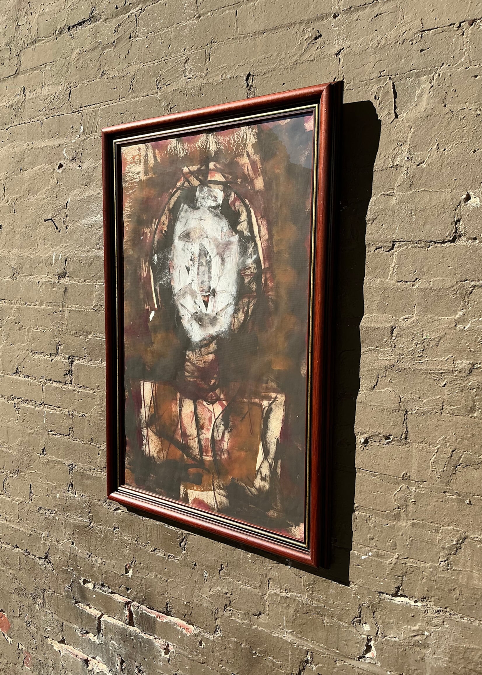 GOODWOOD Abstract Portrait, Mixed Media on Paper