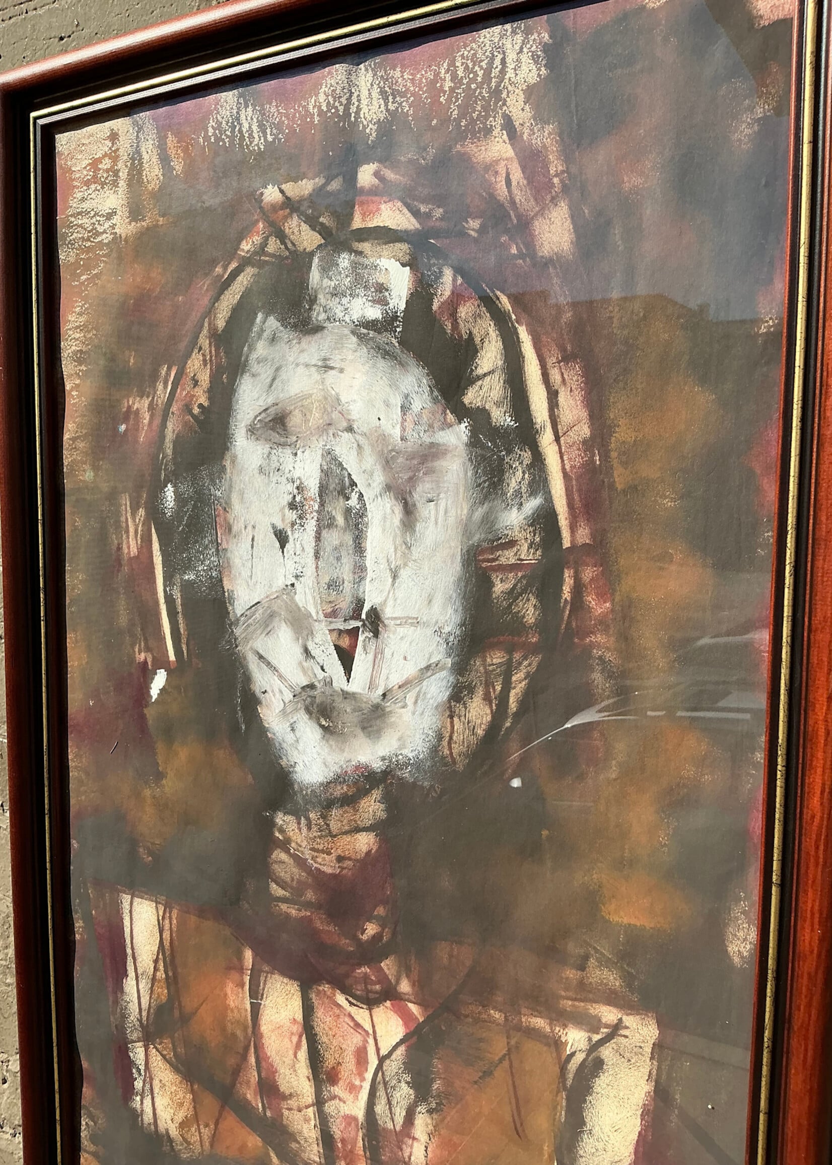 GOODWOOD Abstract Portrait, Mixed Media on Paper
