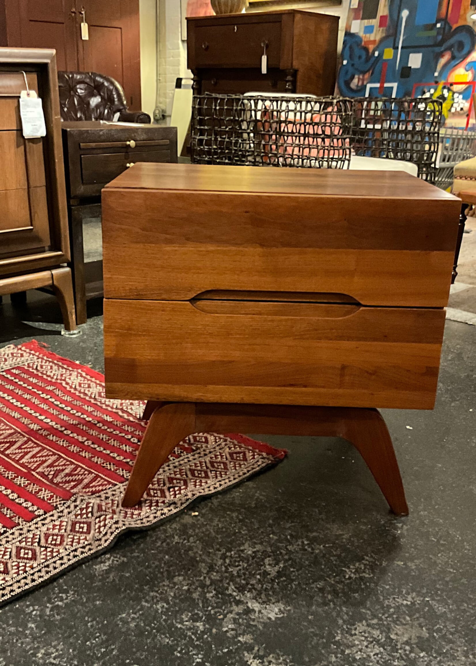 GOODWOOD MCM Style Walnut Nightstand