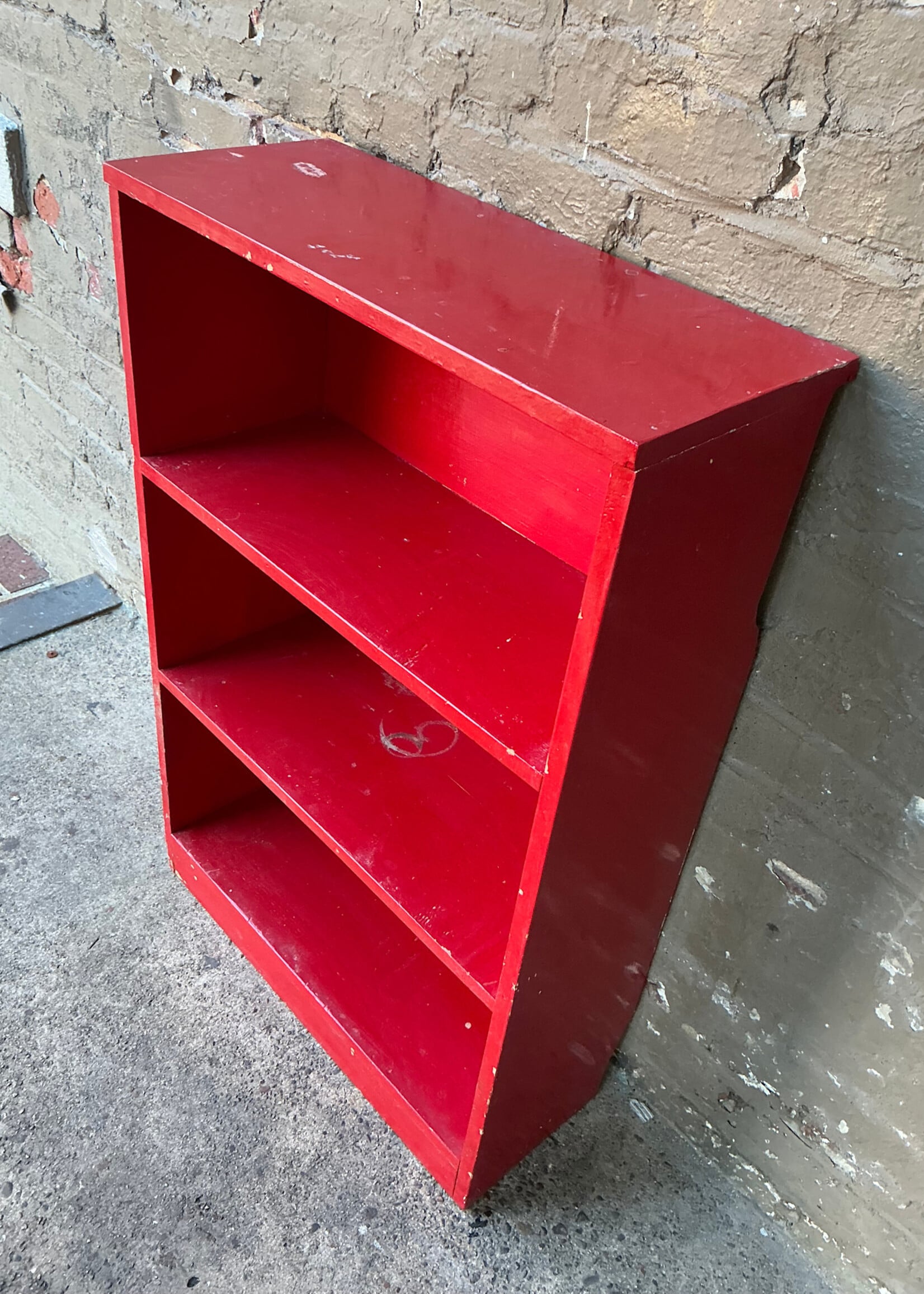 GOODWOOD Red Painted Bookshelf