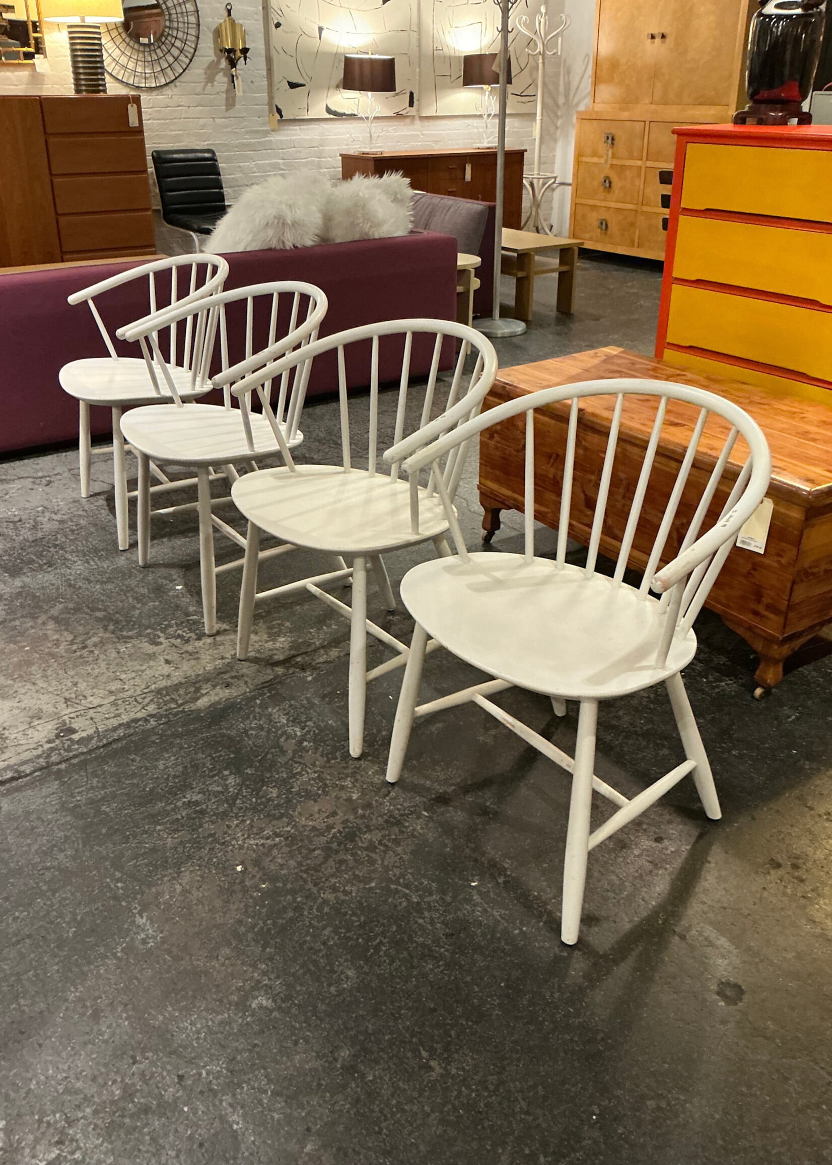 GOODWOOD Set of Four Danish Modern Chairs