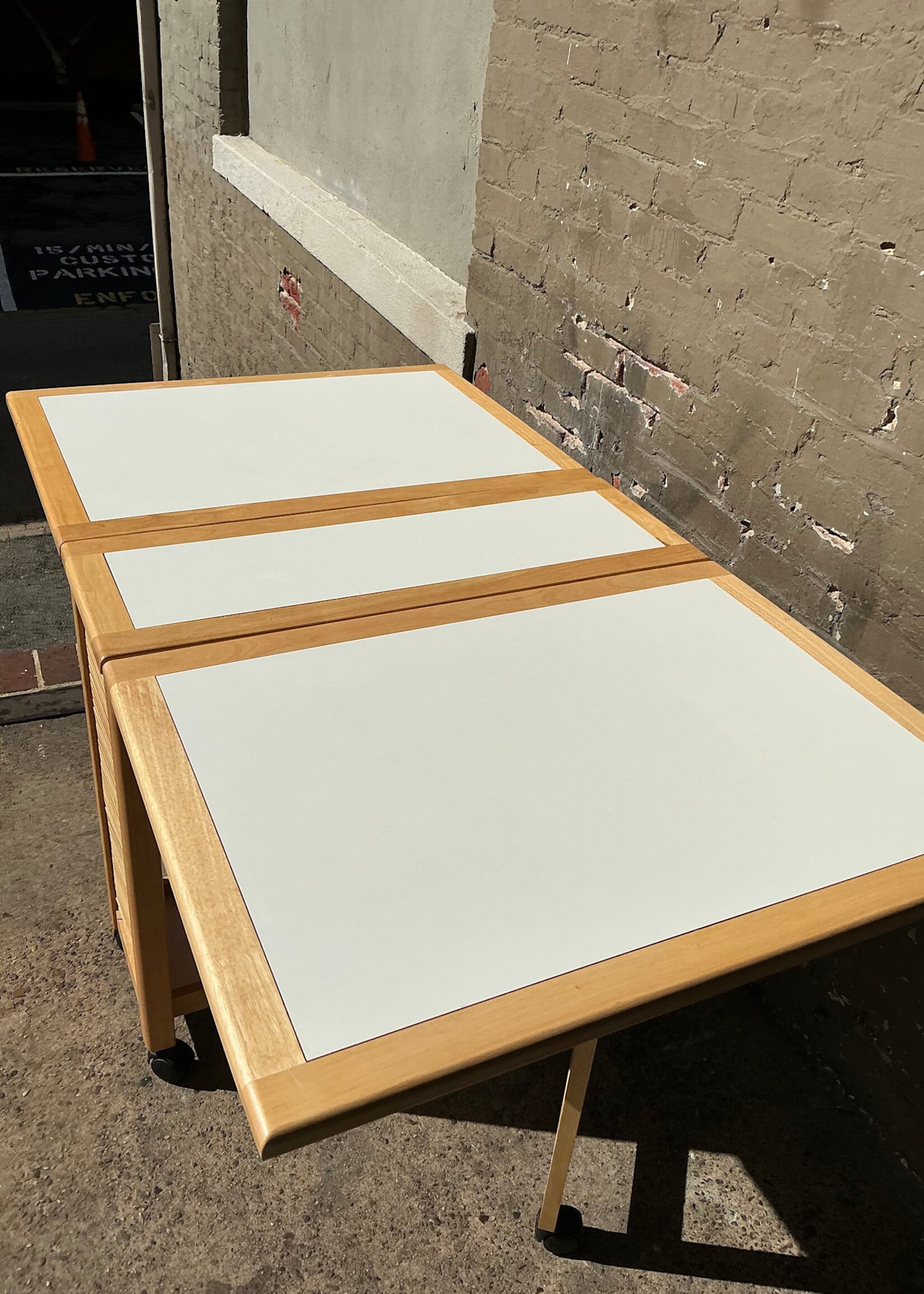 GOODWOOD Modern Laminate Top Drop Leaf Dining Table