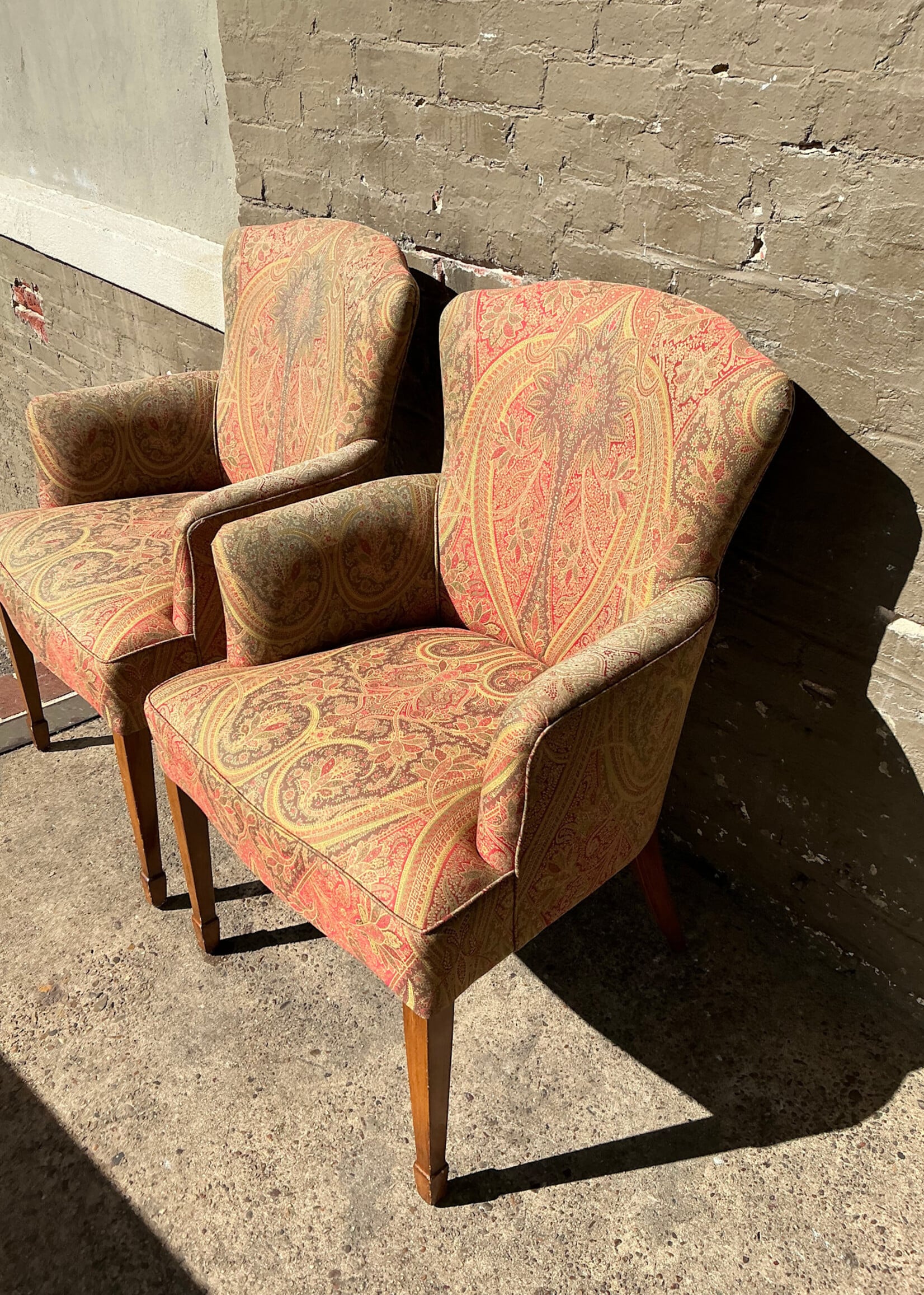 GOODWOOD Pair of Paisley Armchairs