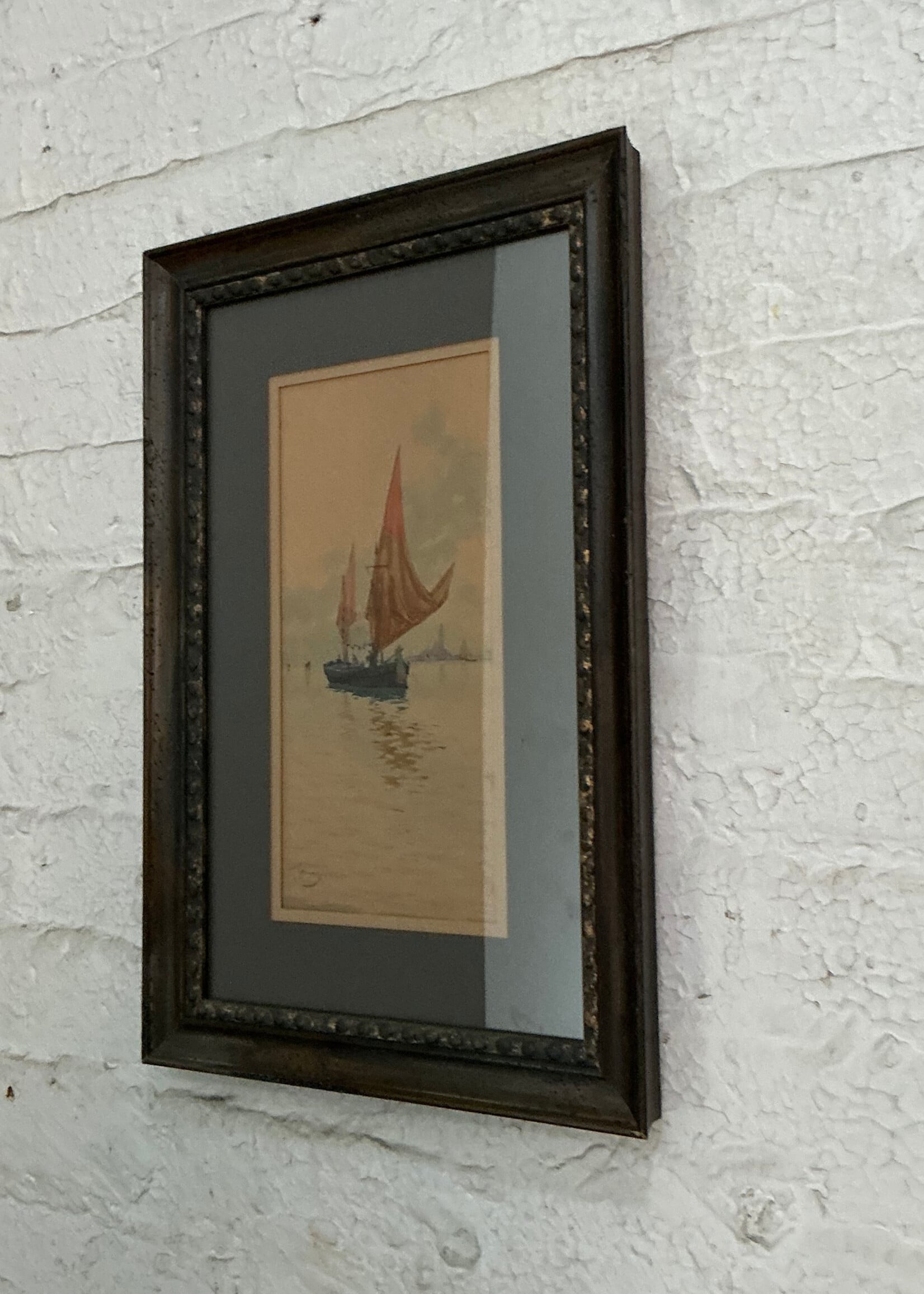 GOODWOOD Venice Watercolor Boat Scene