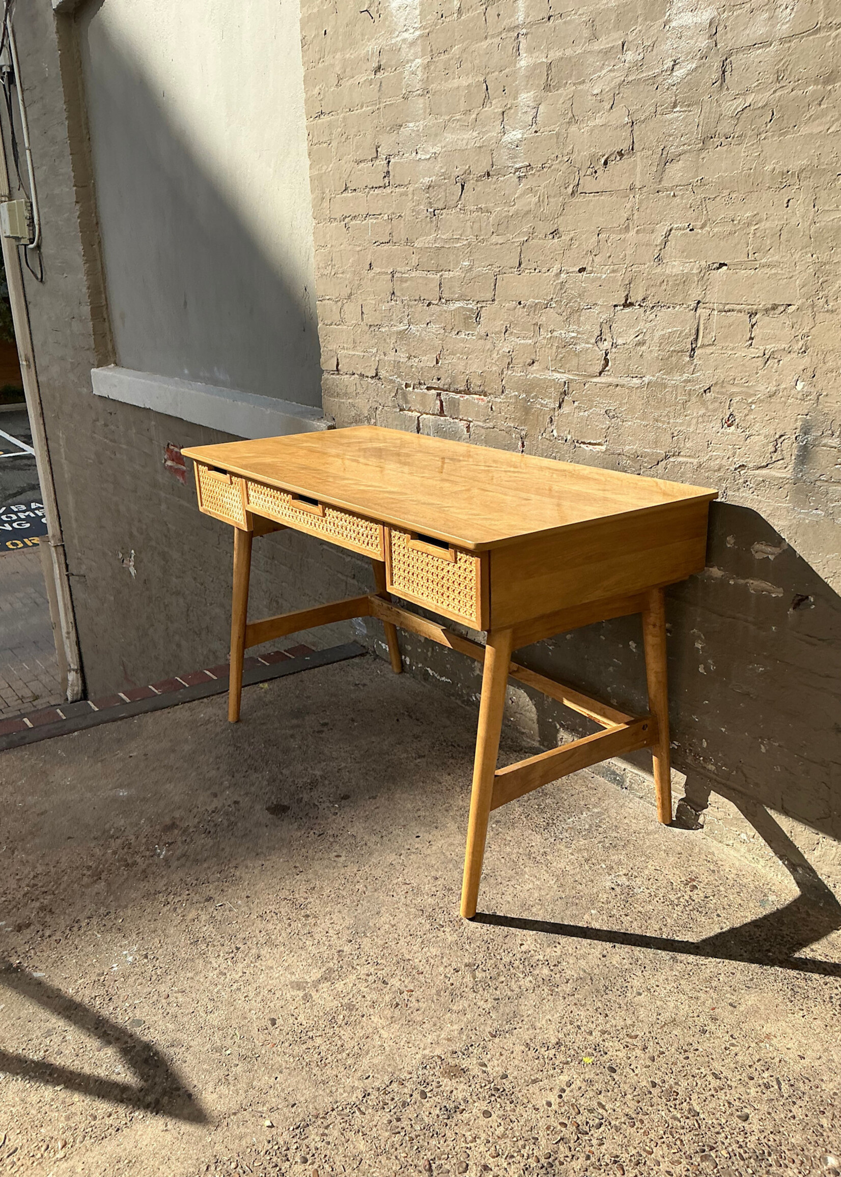 GOODWOOD Modern Caned Front Desk