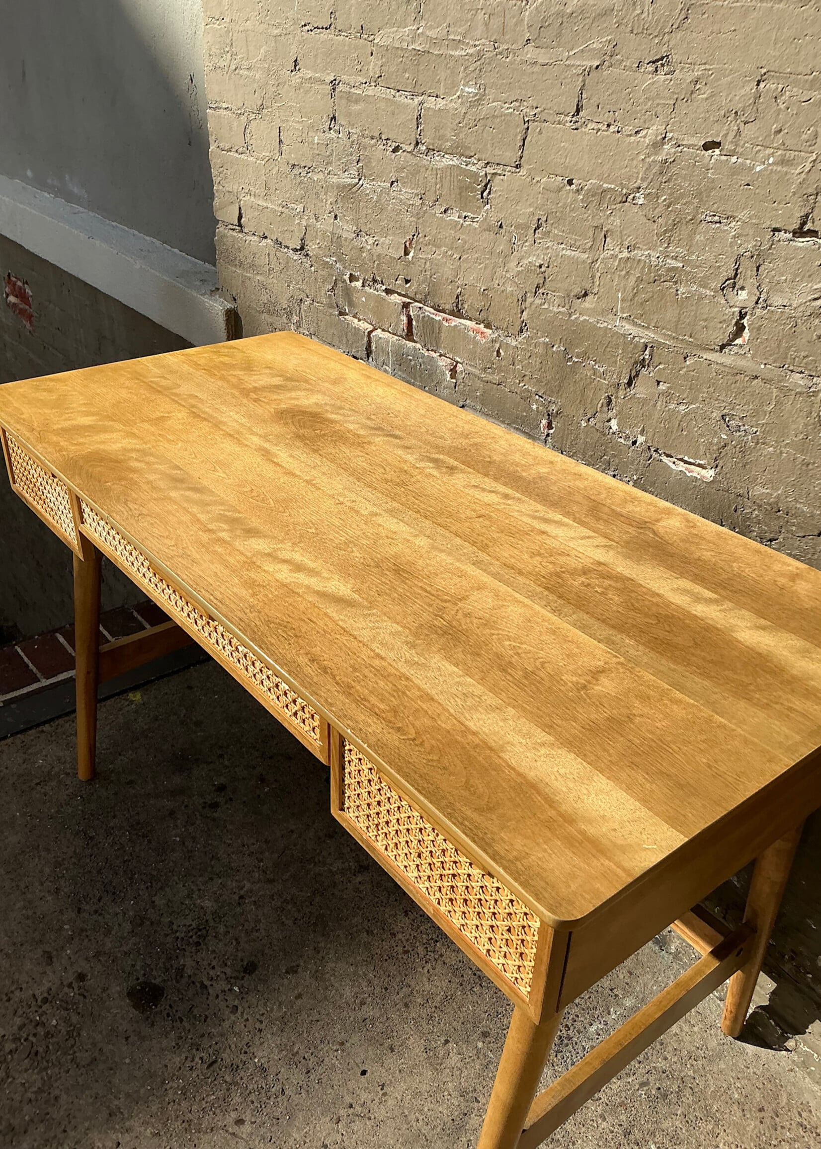 GOODWOOD Modern Caned Front Desk