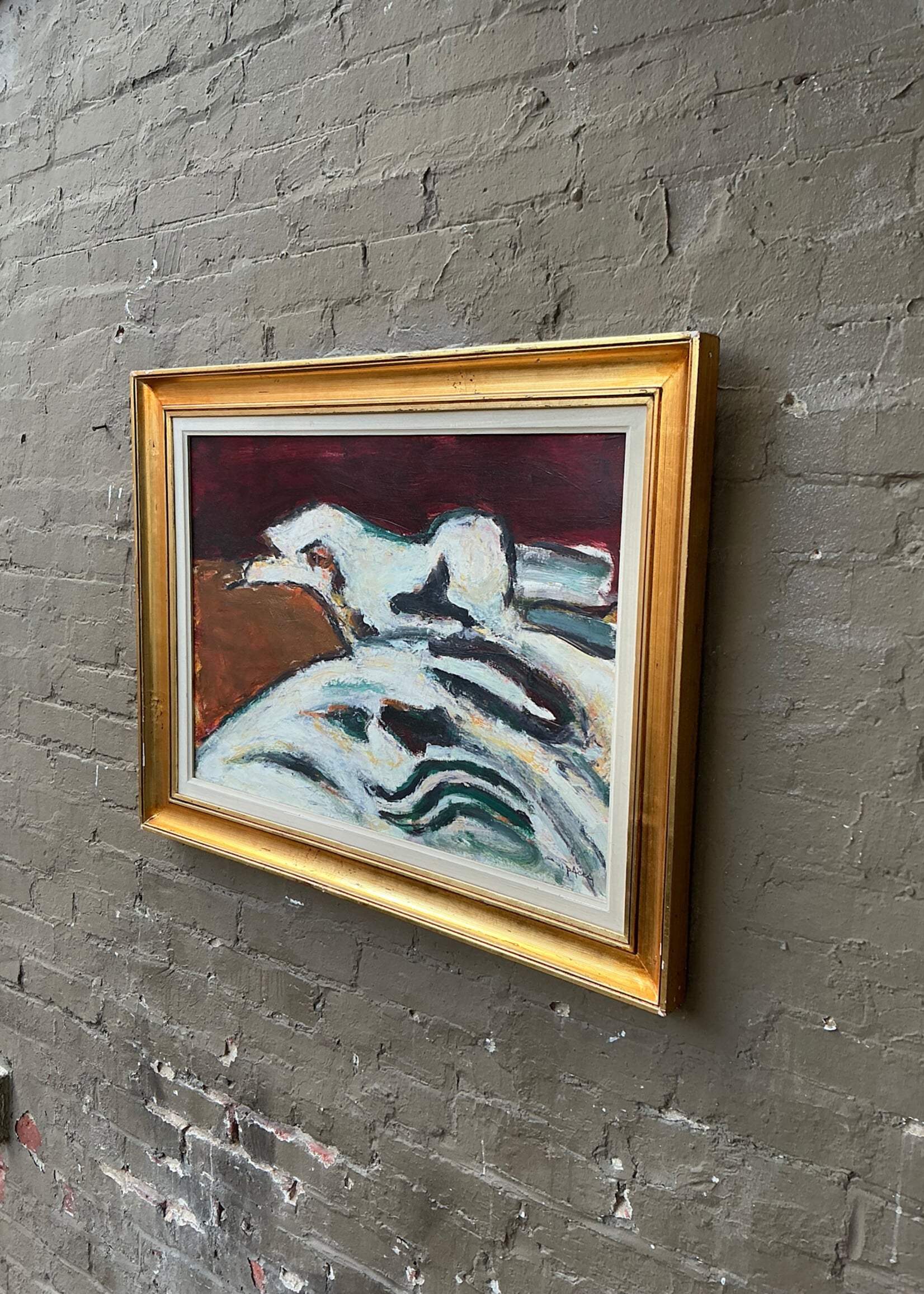 GOODWOOD Abstract Oil on Board