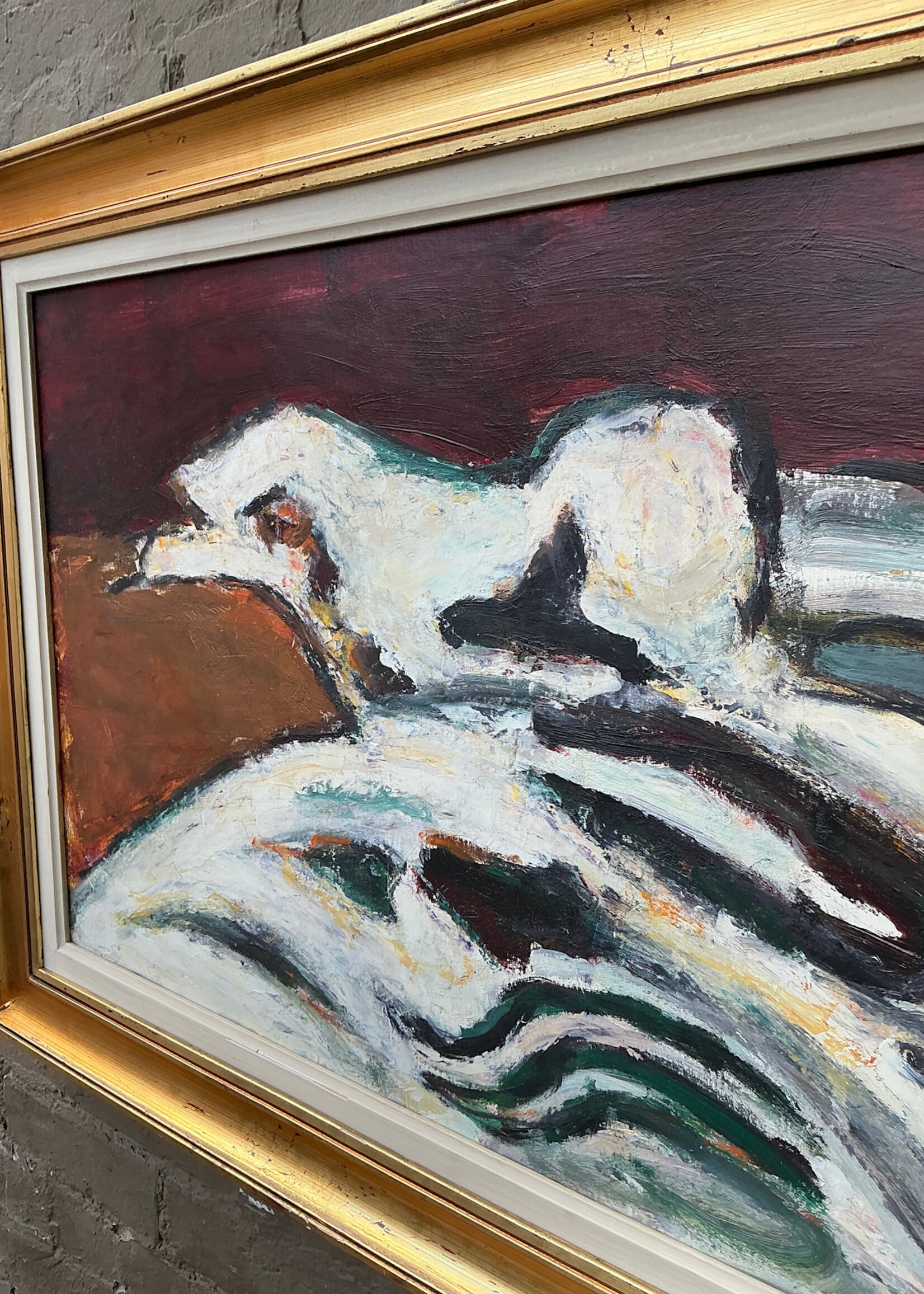 GOODWOOD Abstract Oil on Board