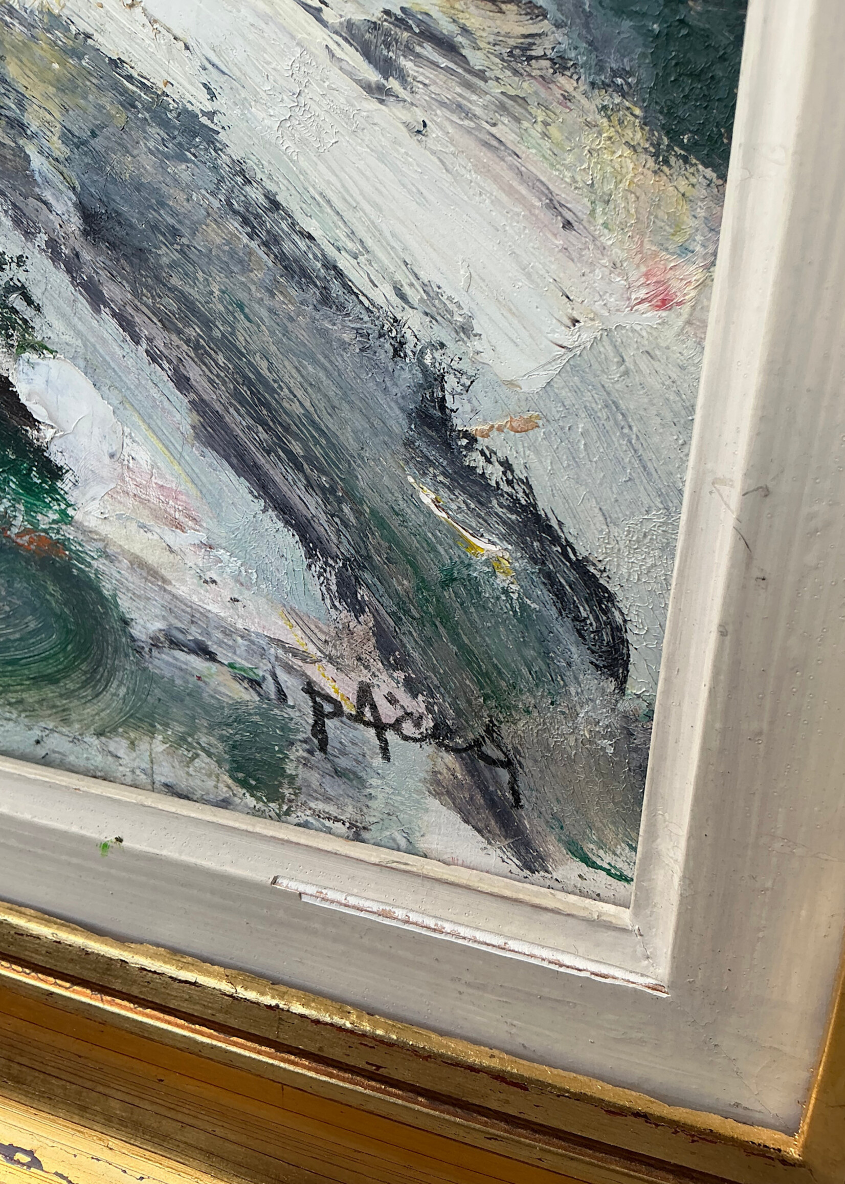 GOODWOOD Abstract Oil on Board