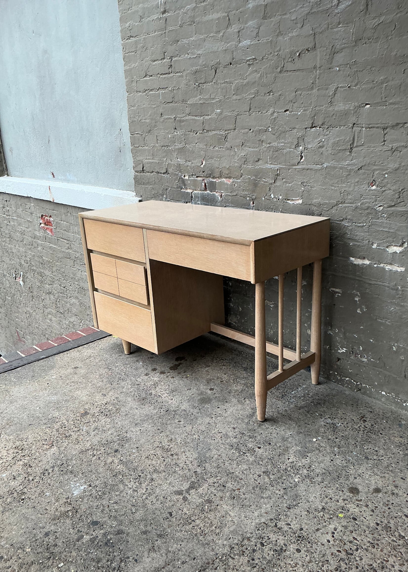 GOODWOOD MCM Laminate Top Oak Desk