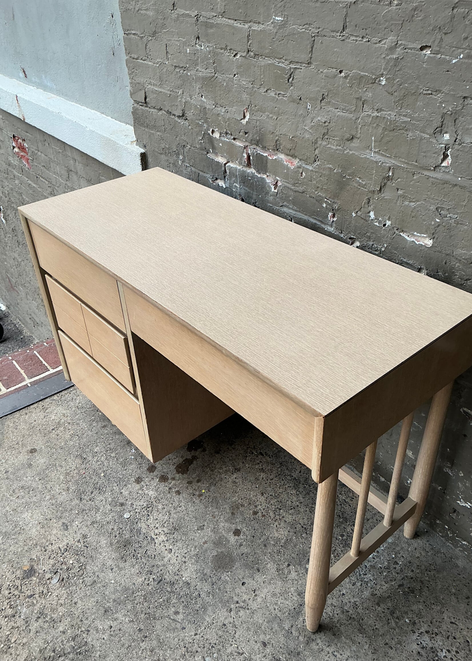 GOODWOOD MCM Laminate Top Oak Desk