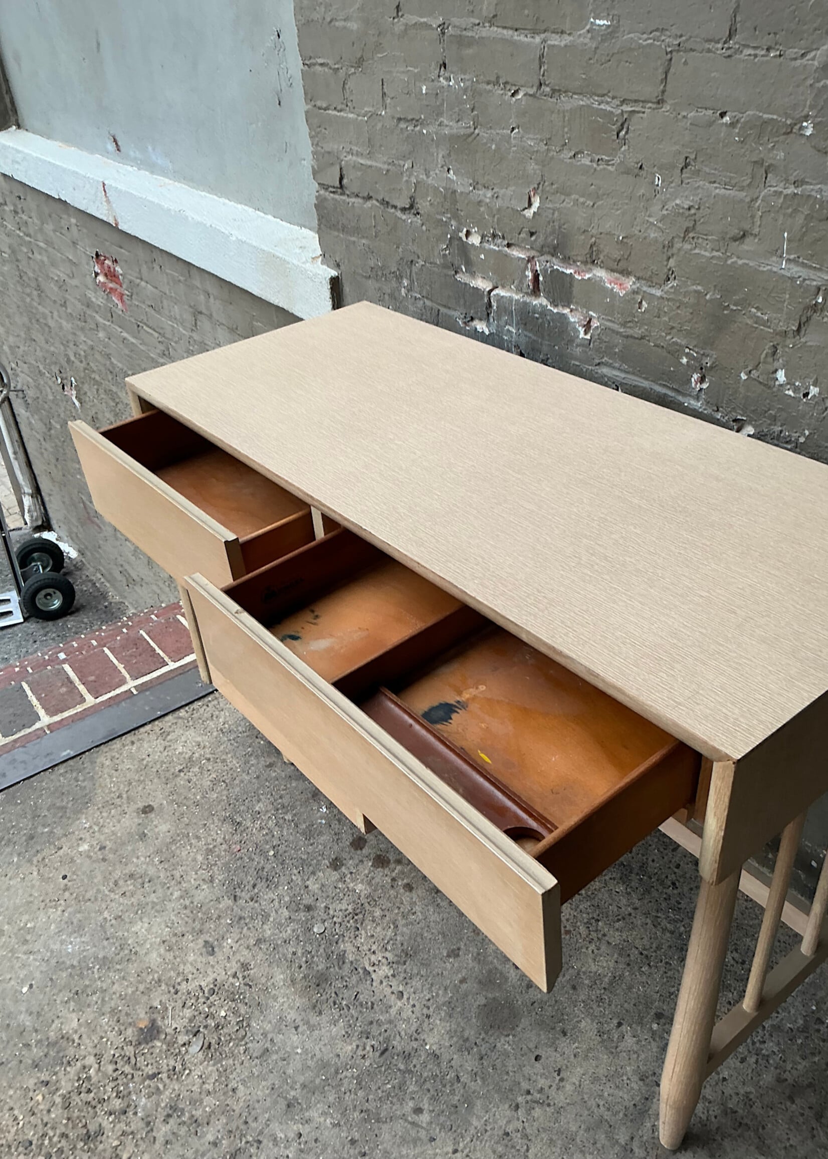 GOODWOOD MCM Laminate Top Oak Desk